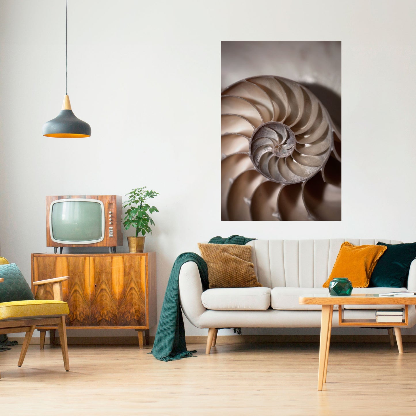 Poster verticale staccabile e attaccabile SUSSURRI DI CONCHIGLIE