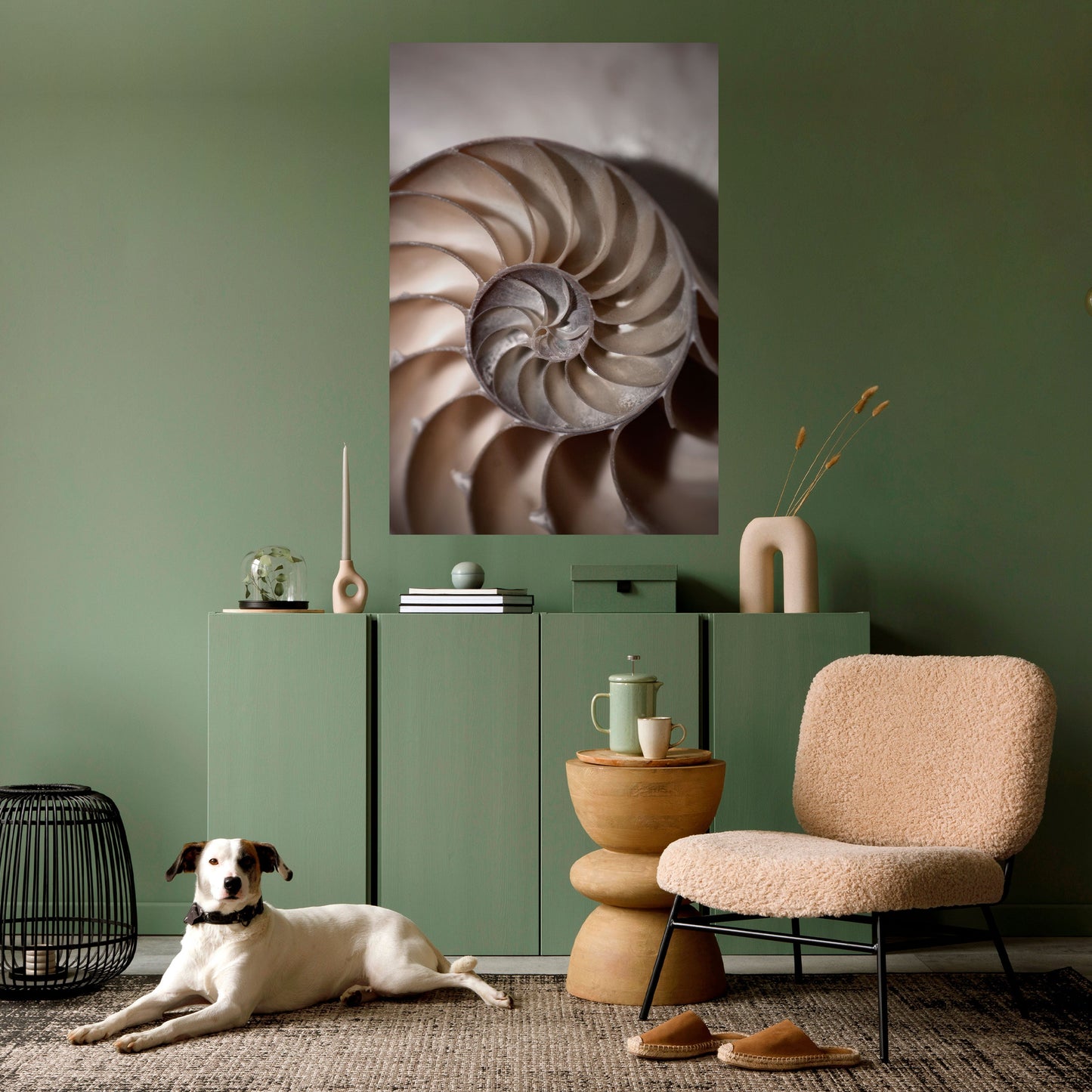 Poster verticale staccabile e attaccabile SUSSURRI DI CONCHIGLIE