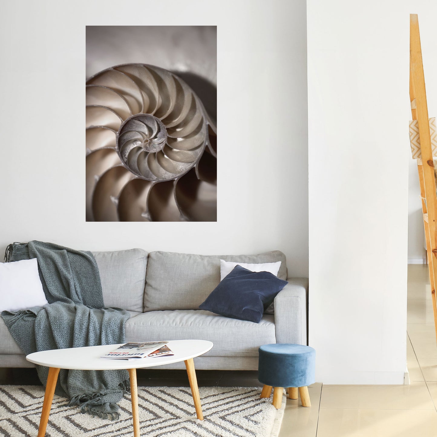 Poster verticale staccabile e attaccabile SUSSURRI DI CONCHIGLIE