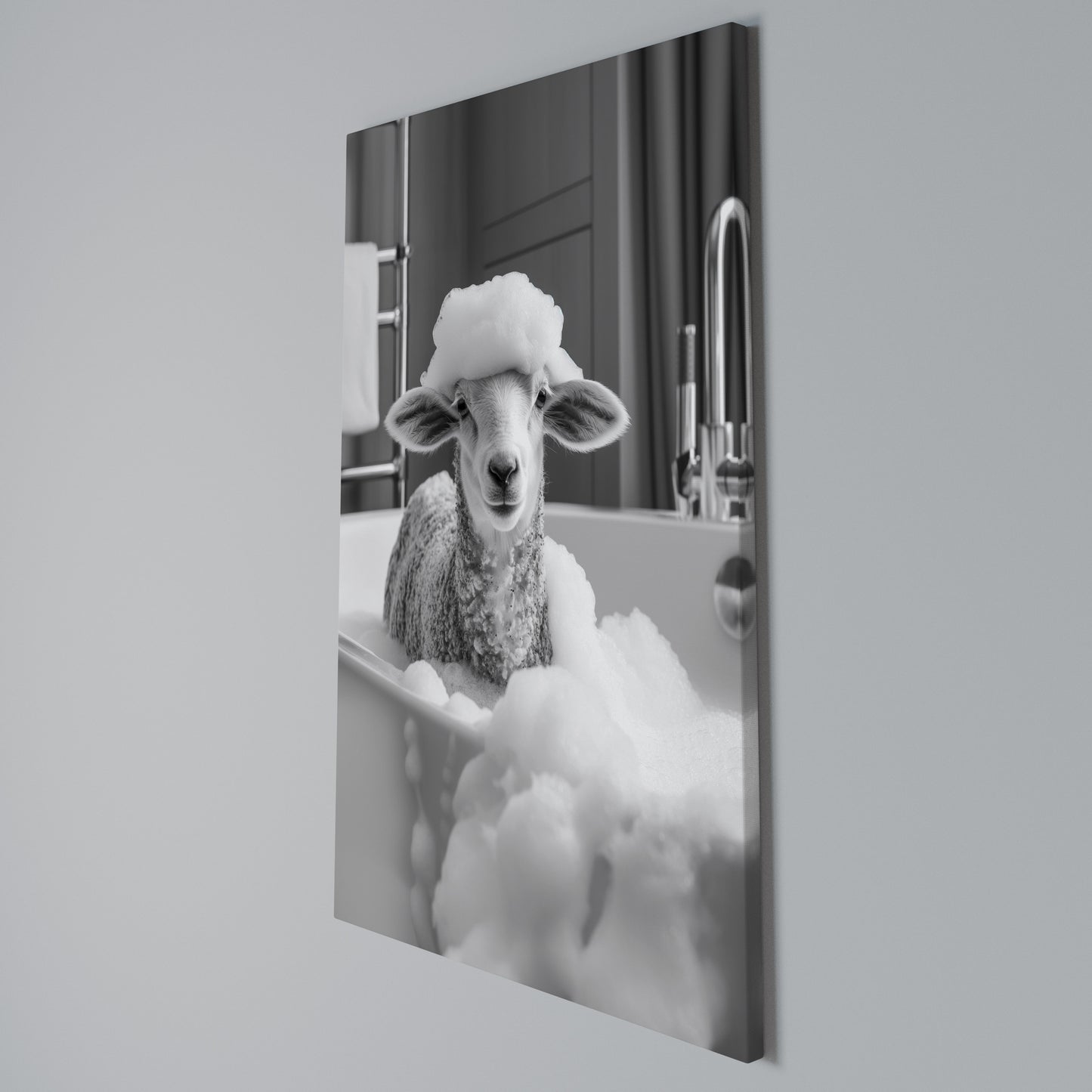 BUBBLE BATH BAA Stampa su Tela Verticale