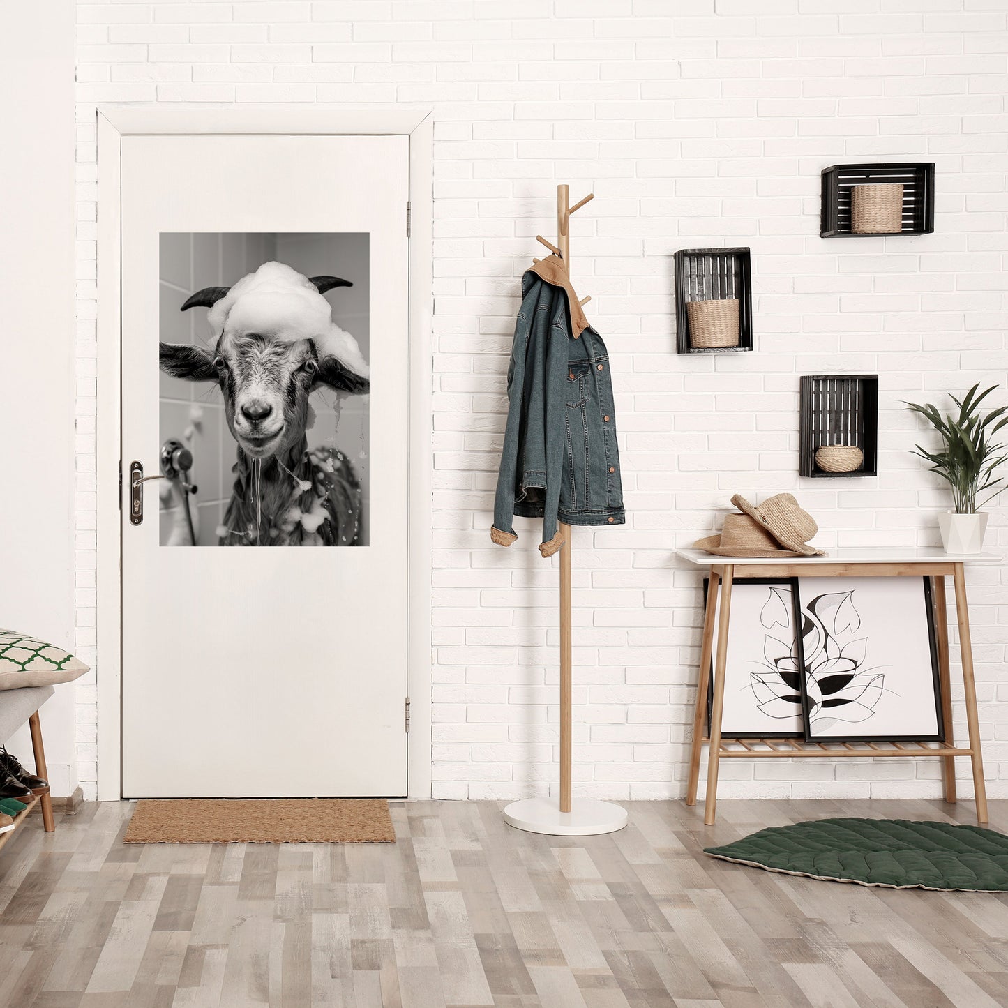 Poster verticale staccabile e attaccabile SOAPY GOAT GIGGLES