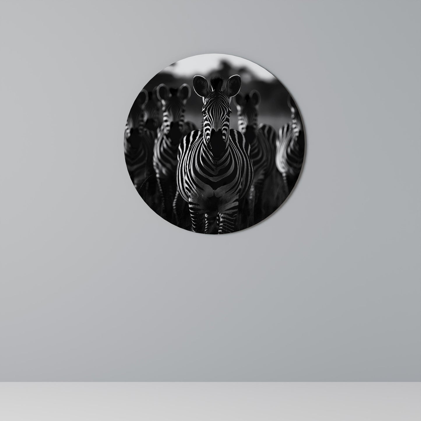 STRIPED SYMPHONY SAGA Round Wall Art