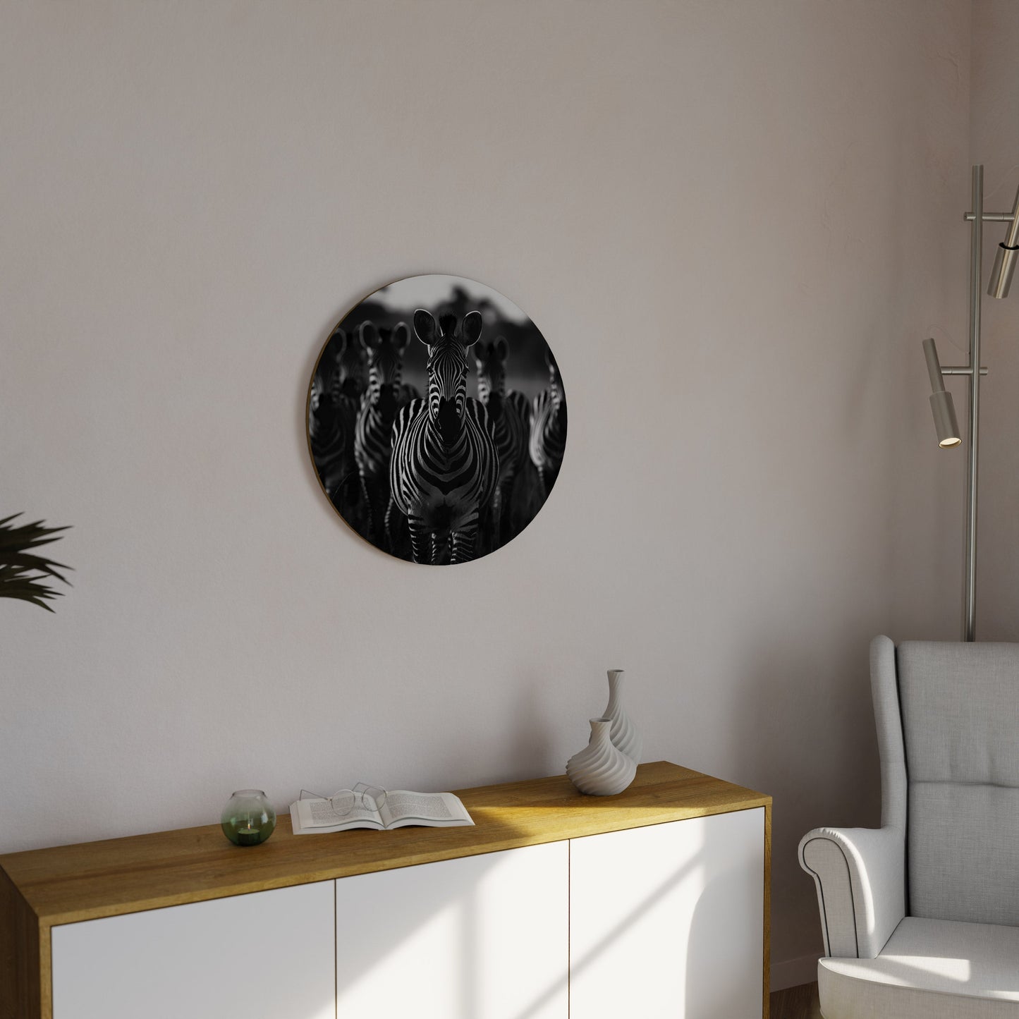Decorazione murale rotonda STRIPED SYMPHONY SAGA