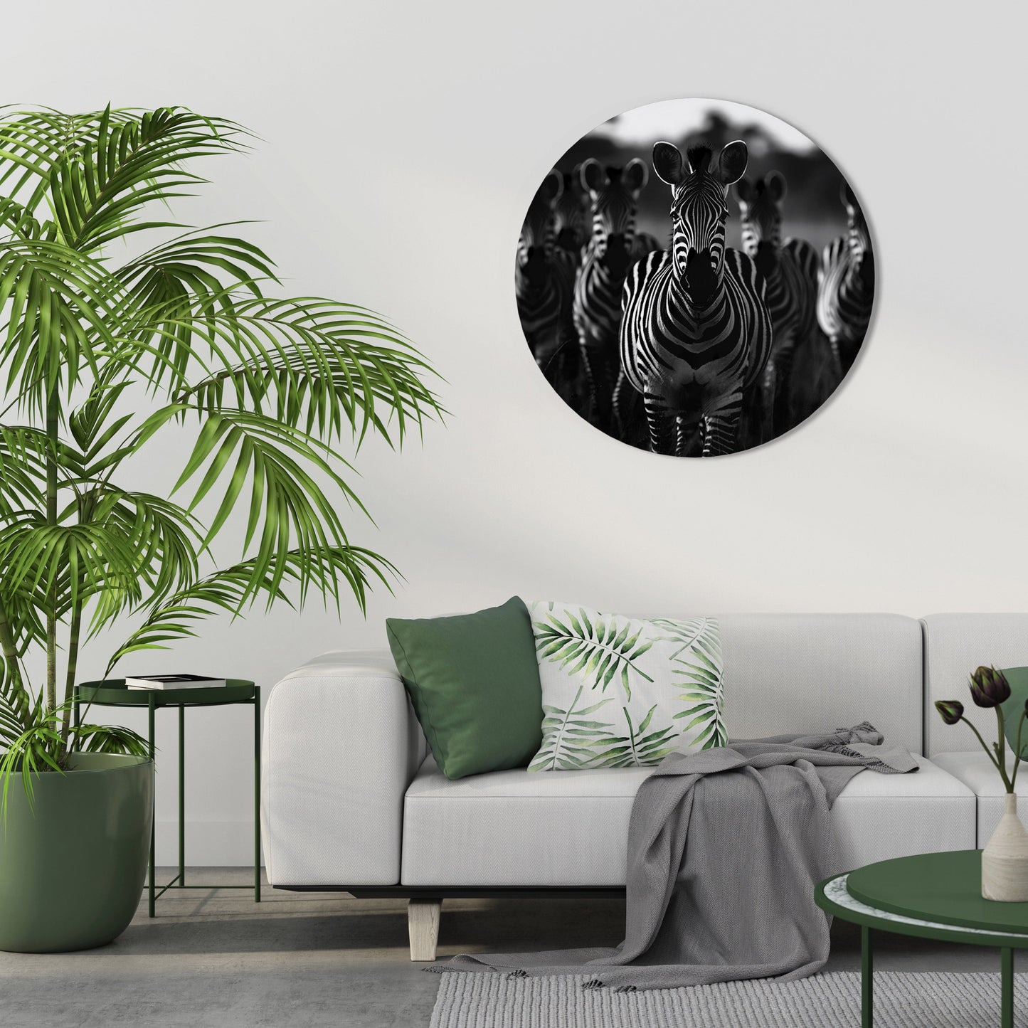 Decorazione murale rotonda STRIPED SYMPHONY SAGA