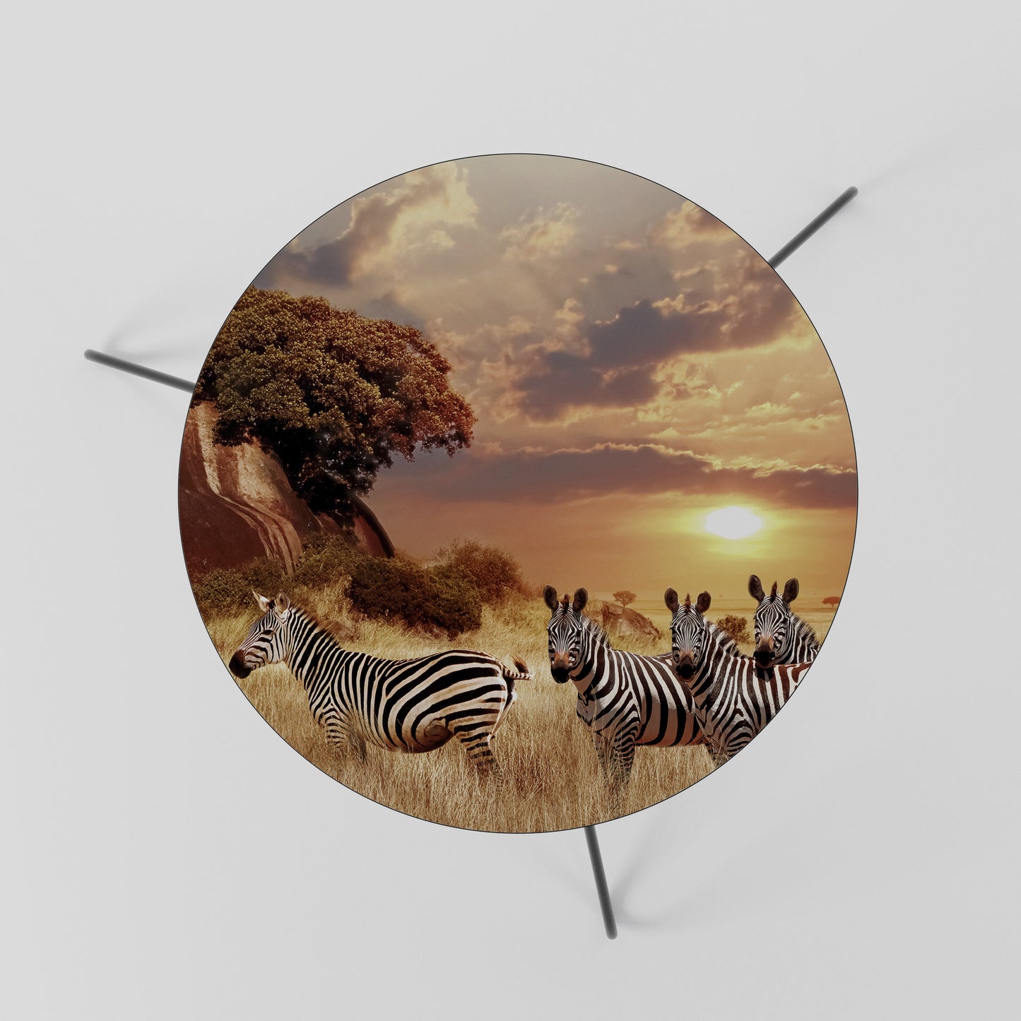 Tavolino da caffè ZEBRA SUNSET SERENADE 60