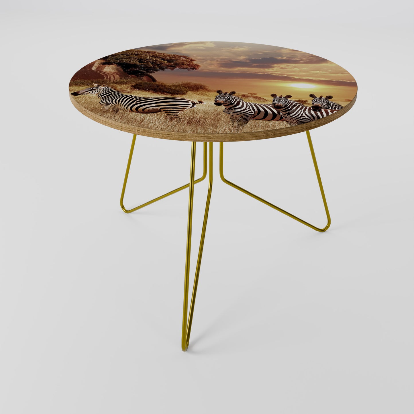 ZEBRA SUNSET SERENADE Coffee Table 69