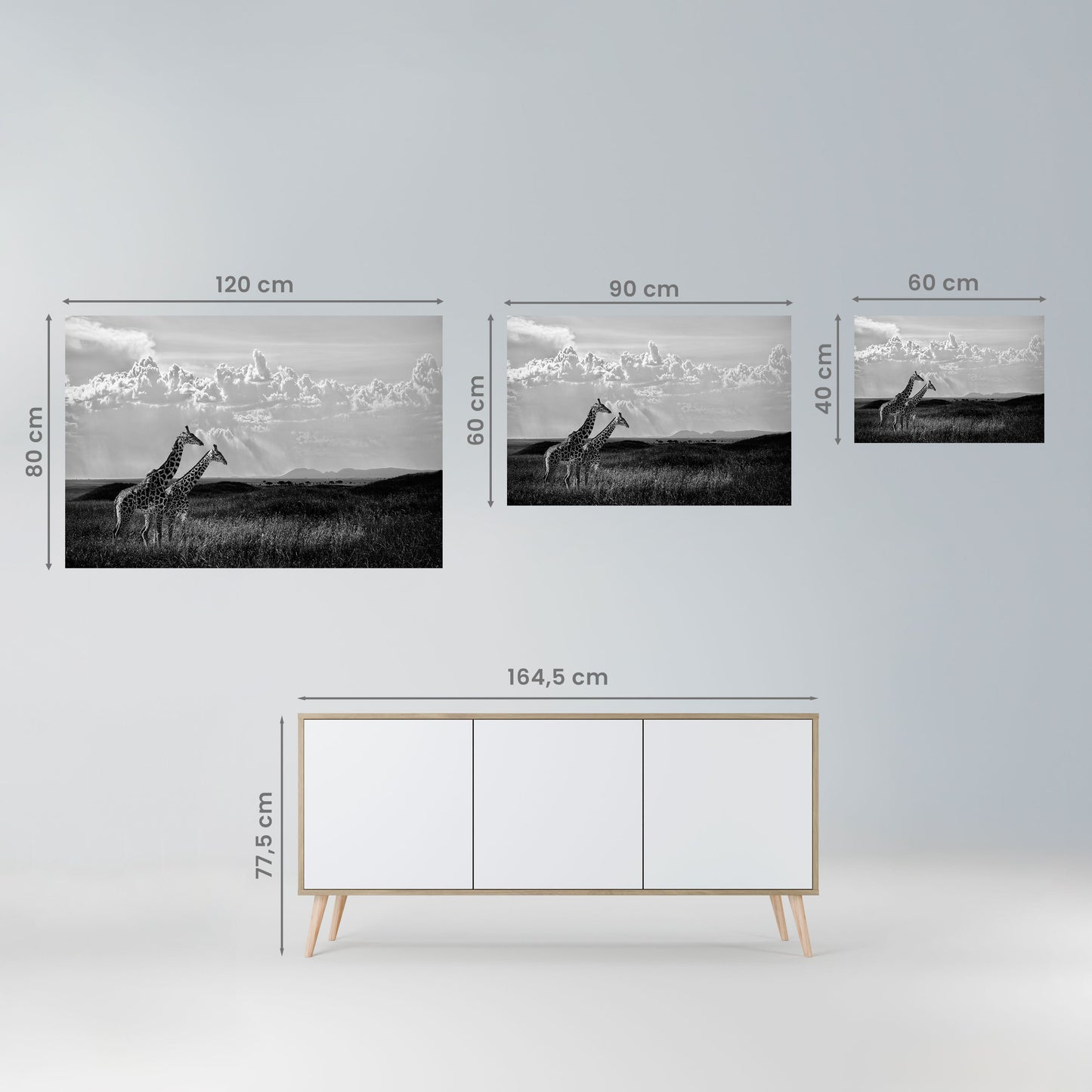 ELEGANT HEIGHTS SVELATO Poster orizzontale staccabile e attaccabile