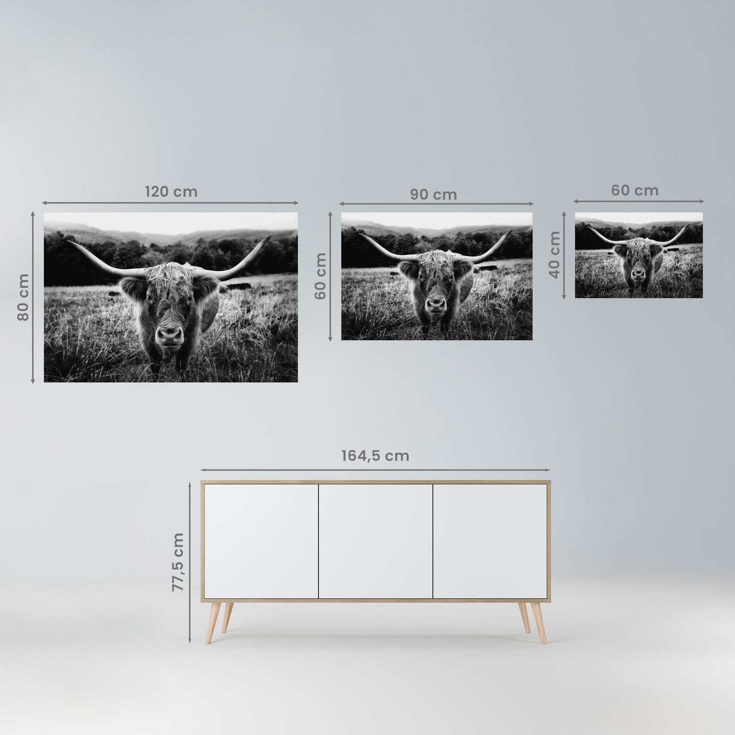 EROE CORNUTO IN PRIMO PIANO Poster orizzontale staccabile e attaccabile