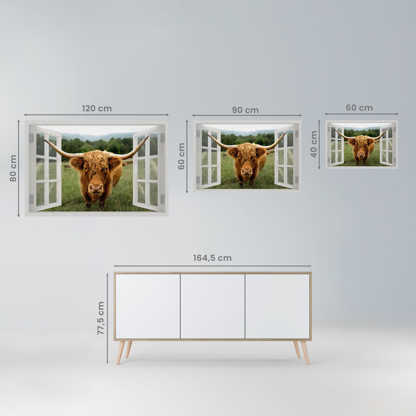 CAMPI DI INTERESSE Poster orizzontale staccabile e attaccabile