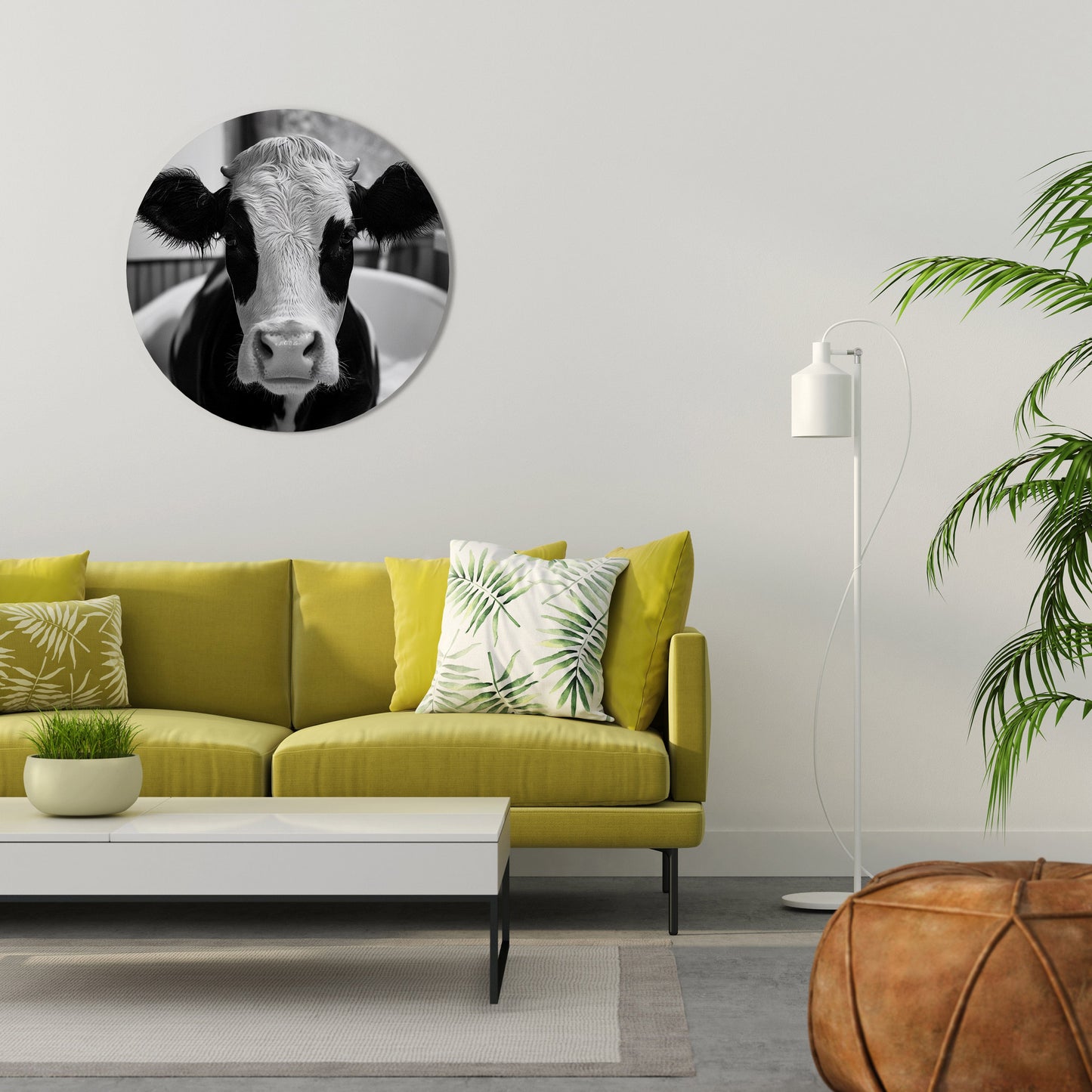 MONOCHROME MOOOD Arte murale rotonda