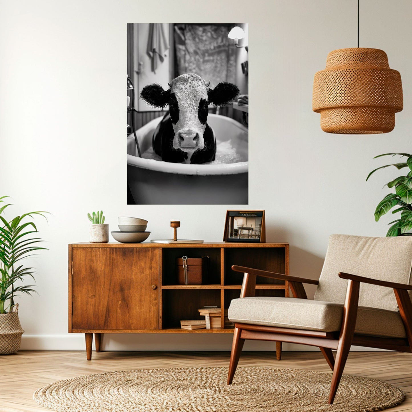 MONOCHROME MOOOD Poster verticale staccabile e attaccabile