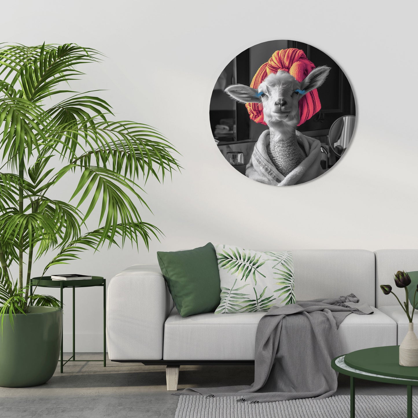 COUTURE CUDDLE - Decorazione murale rotonda