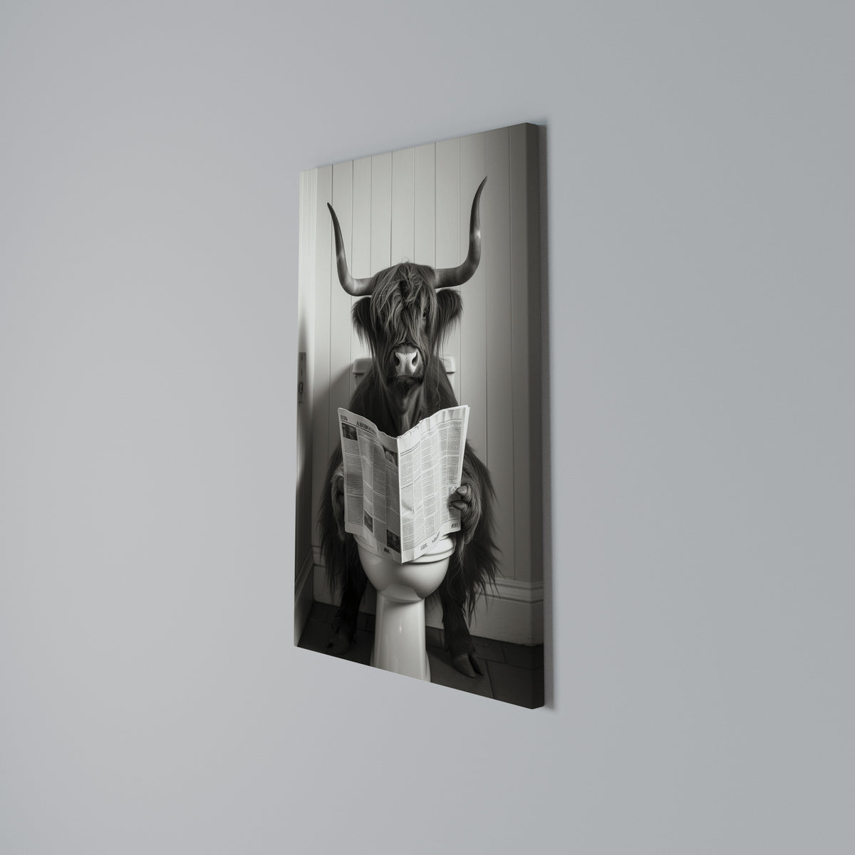 MOO-DY NEWS BREAK Stampa su tela verticale