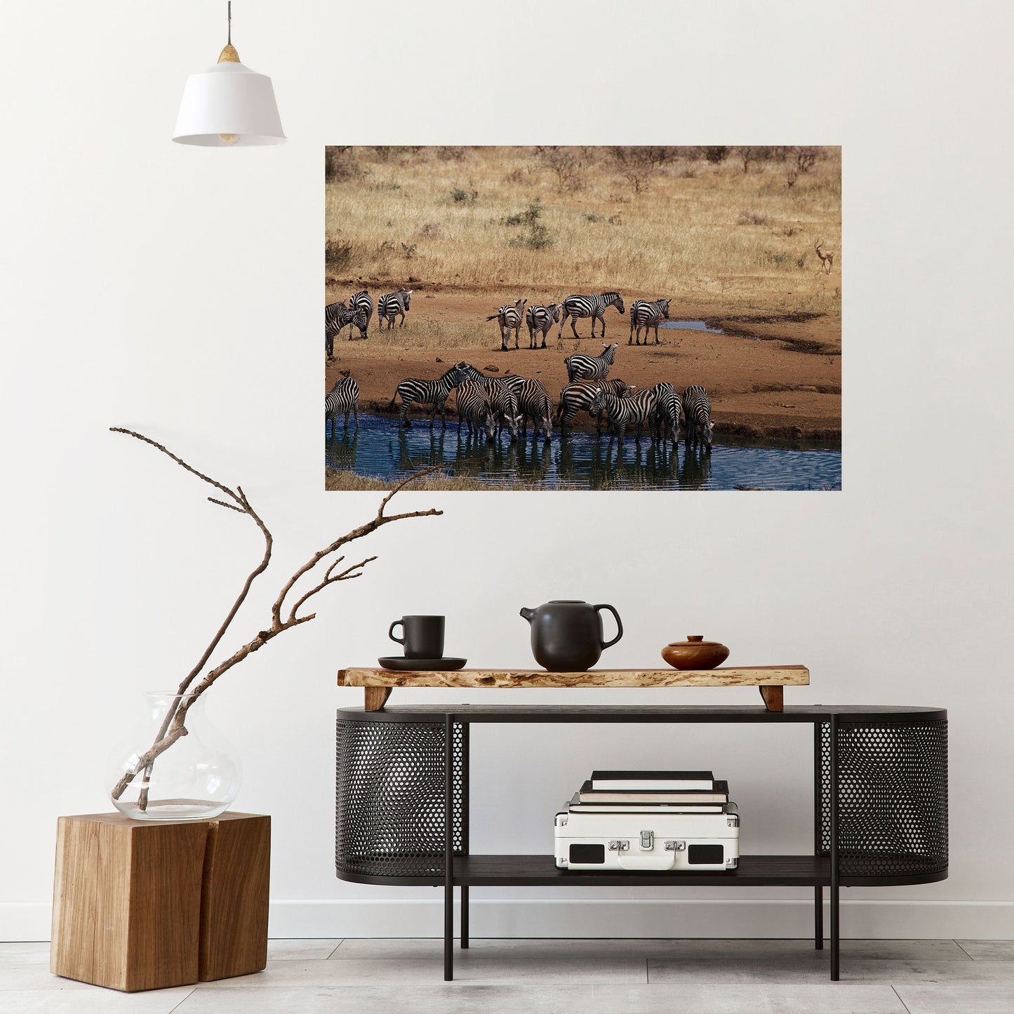 Poster orizzontale staccabile e attaccabile THE ZEBRA HARMONY