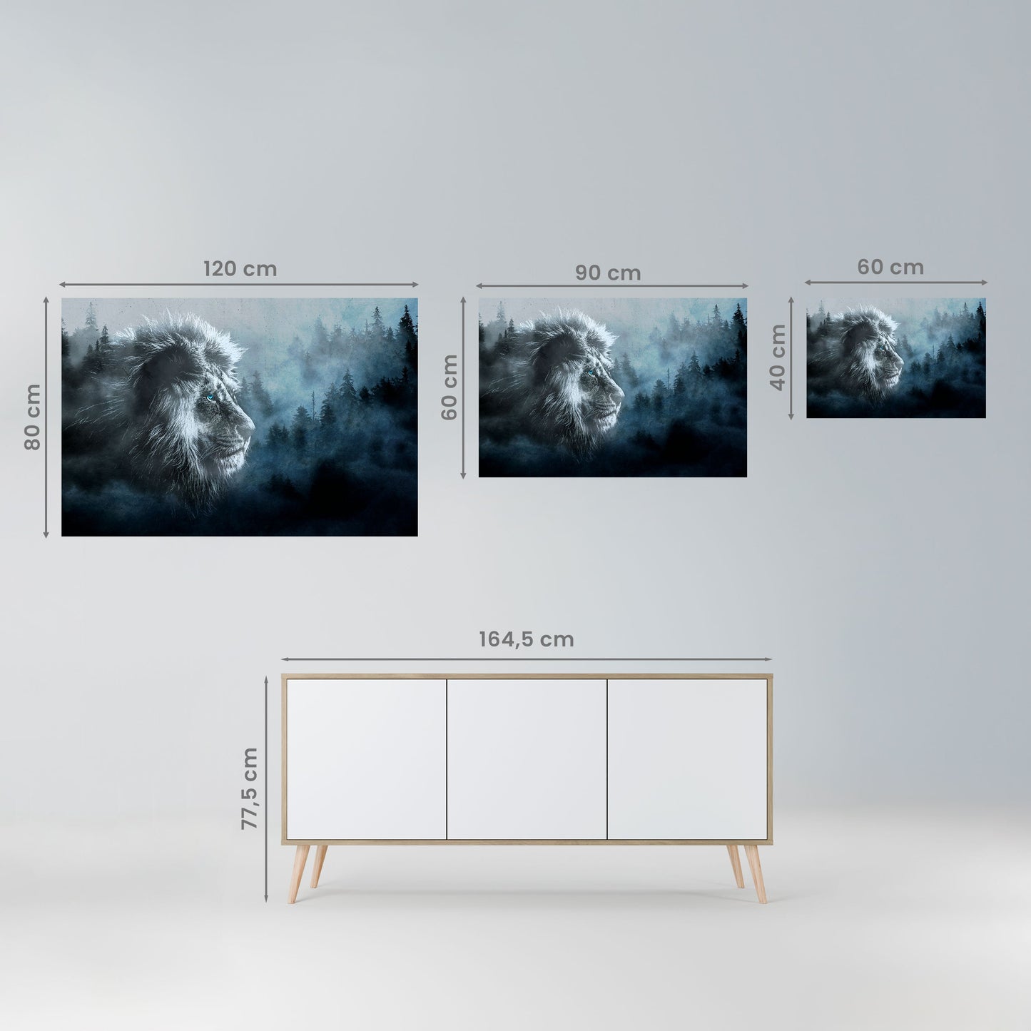 Poster orizzontale staccabile e attaccabile FROSTED ROYALTY