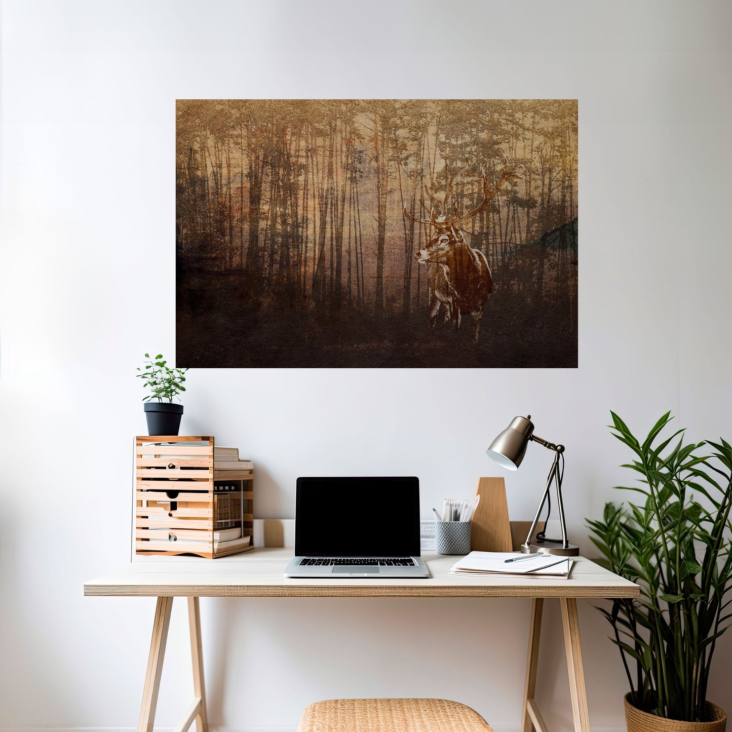 Poster orizzontale staccabile e attaccabile WHISPERING WOODS MYSTIQUE