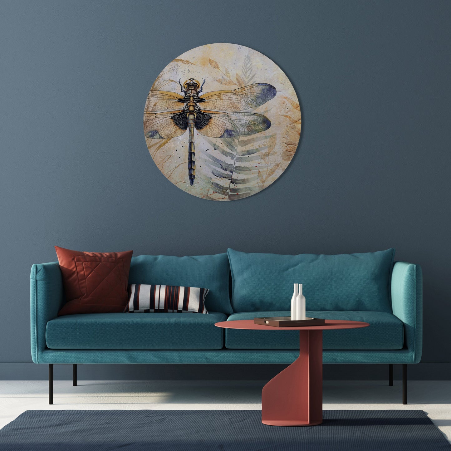 SUA ALTEZZA LIBELLULA - Decorazione murale rotonda