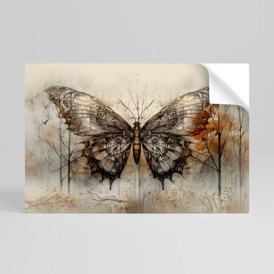 BELLEZZA MECCANICA SVELATA Poster orizzontale staccabile e attaccabile