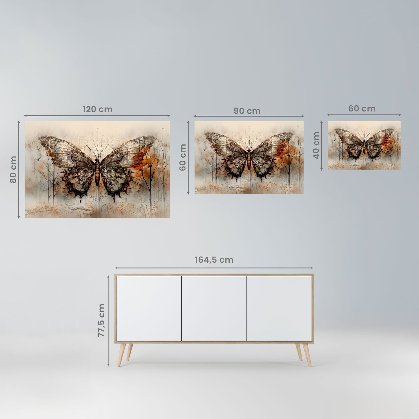 BELLEZZA MECCANICA SVELATA Poster orizzontale staccabile e attaccabile