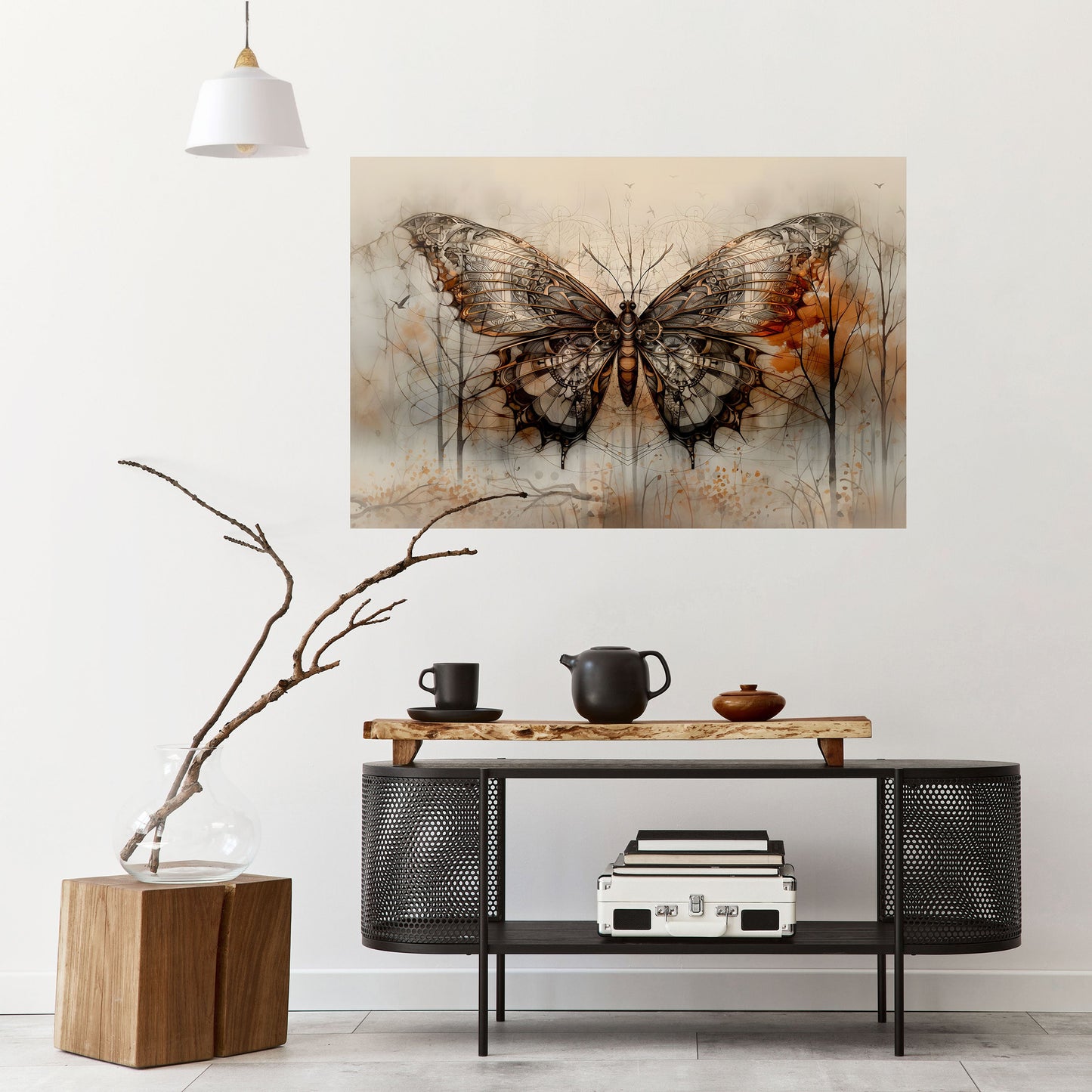 BELLEZZA MECCANICA SVELATA Poster orizzontale staccabile e attaccabile