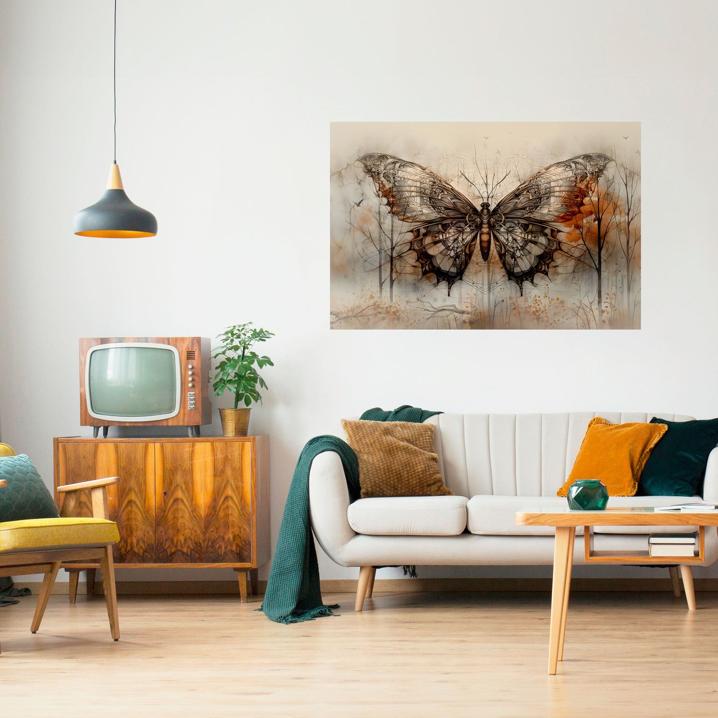 BELLEZZA MECCANICA SVELATA Poster orizzontale staccabile e attaccabile