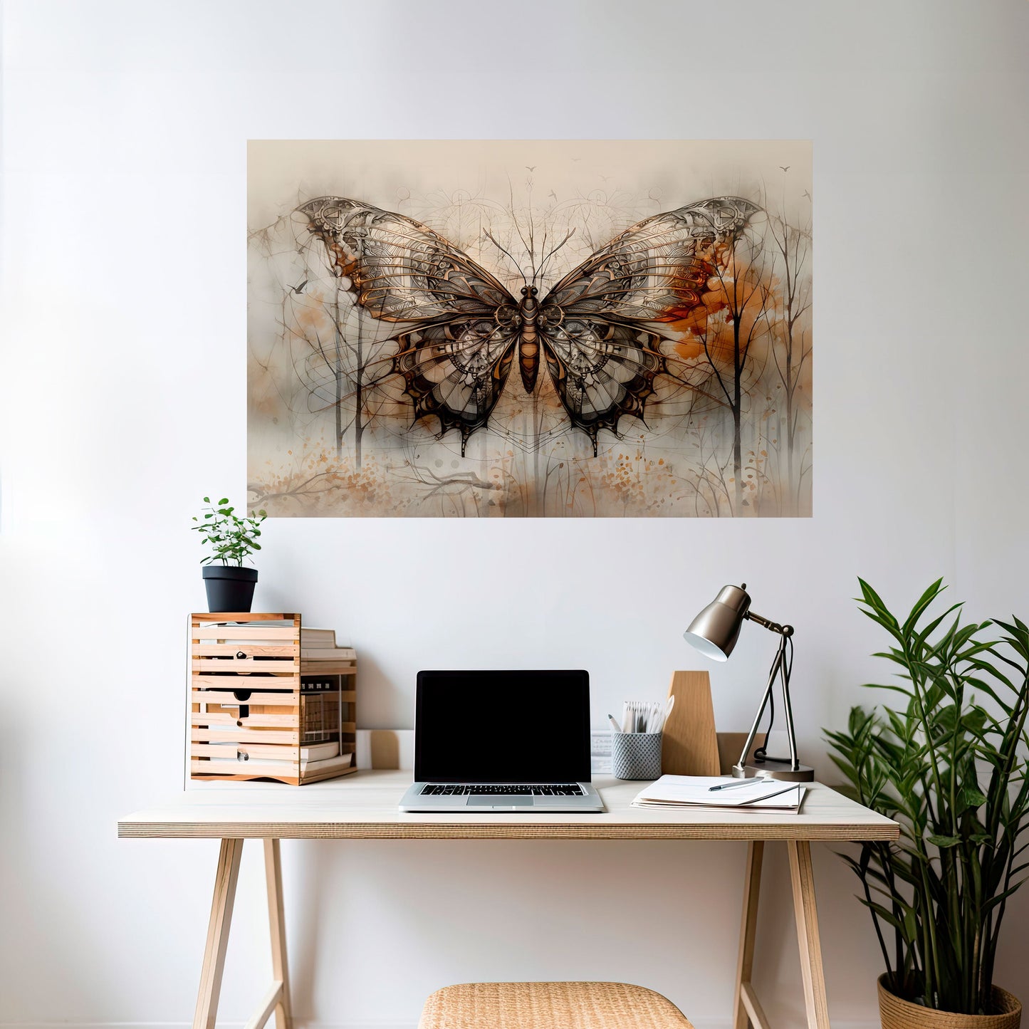 BELLEZZA MECCANICA SVELATA Poster orizzontale staccabile e attaccabile