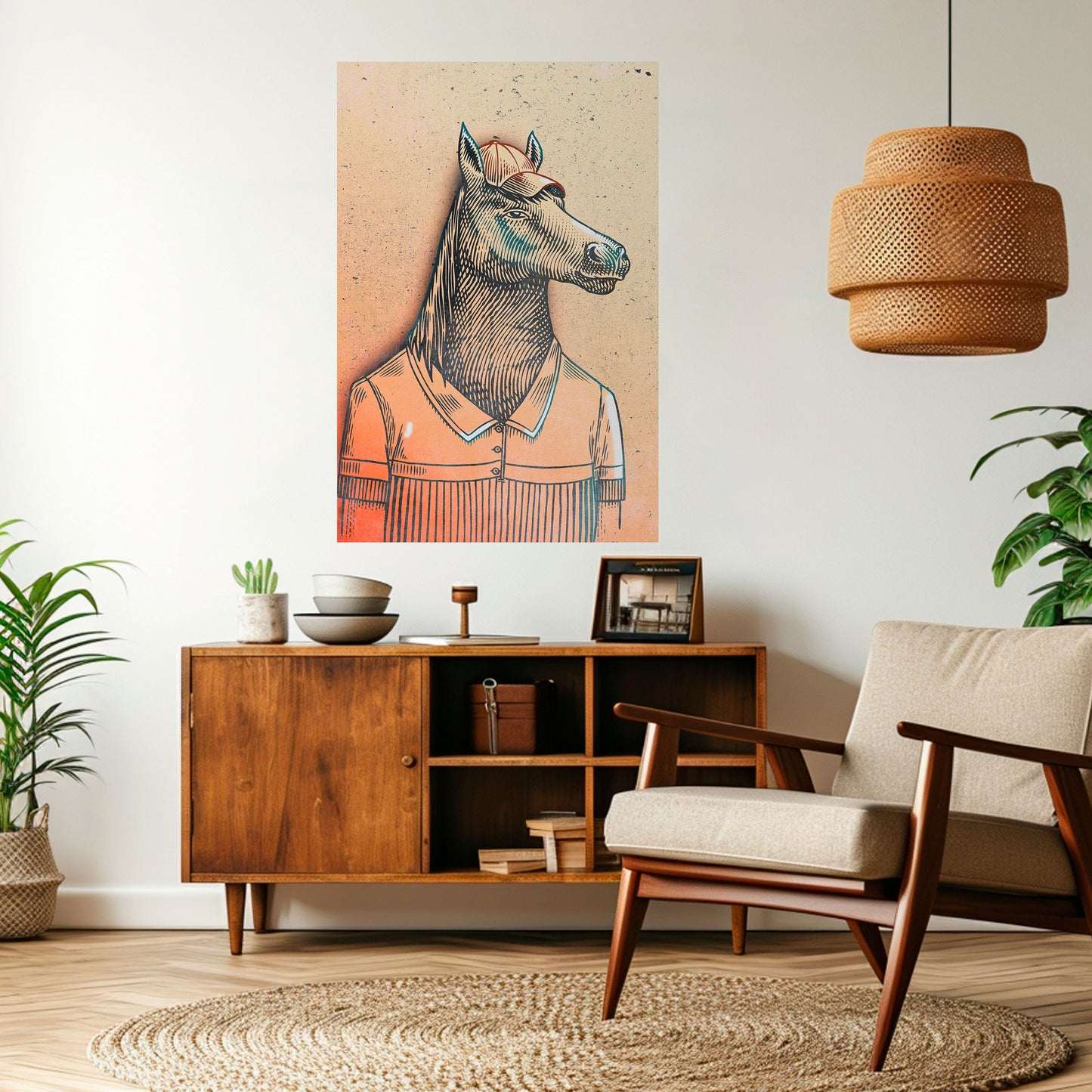 Poster verticale staccabile e attaccabile EQUINE SWAGGER