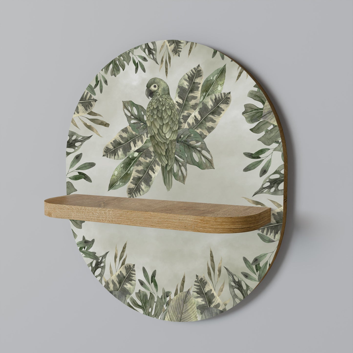 VERDANT ARINI Mensola ovale in effetto rovere