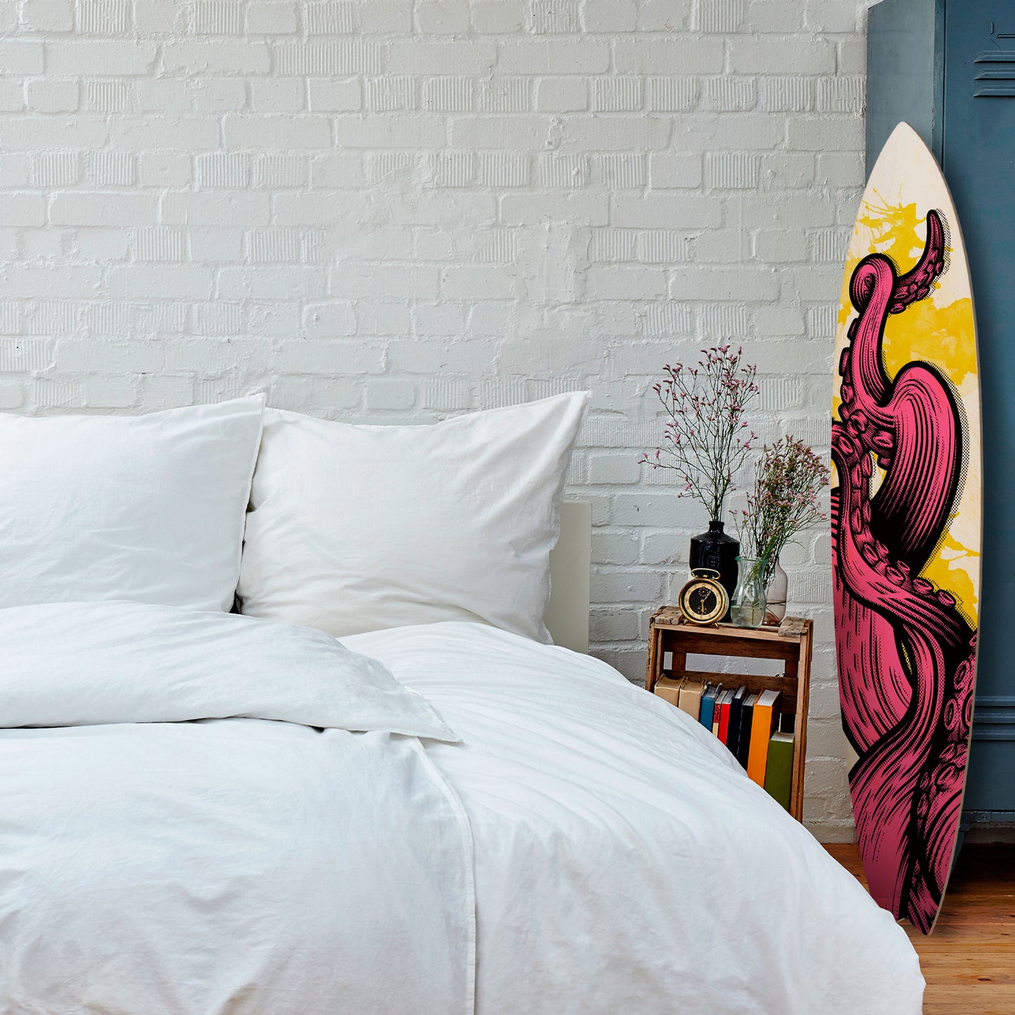 TENTACKLES DANCE Tavola da surf decorativa in compensato