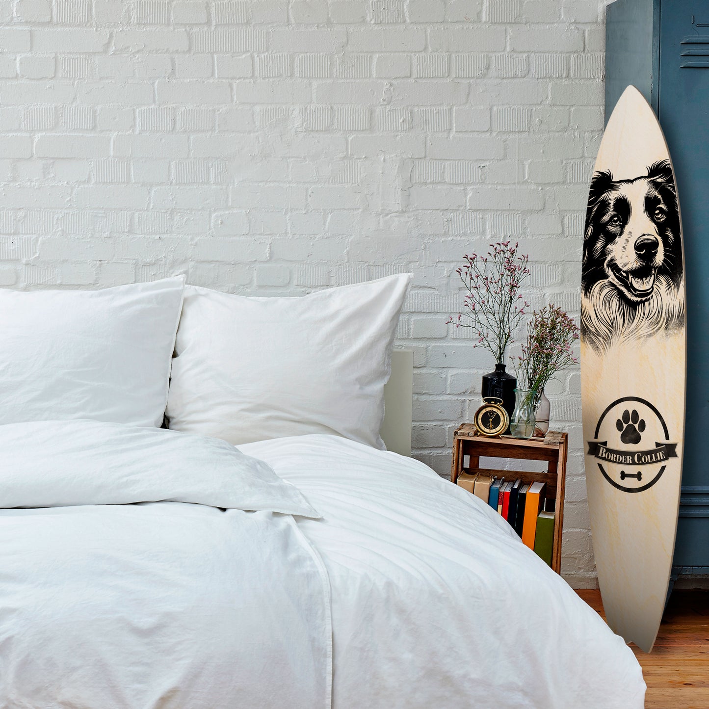 BORDER COLLIE Decorative Plywood Surfboard