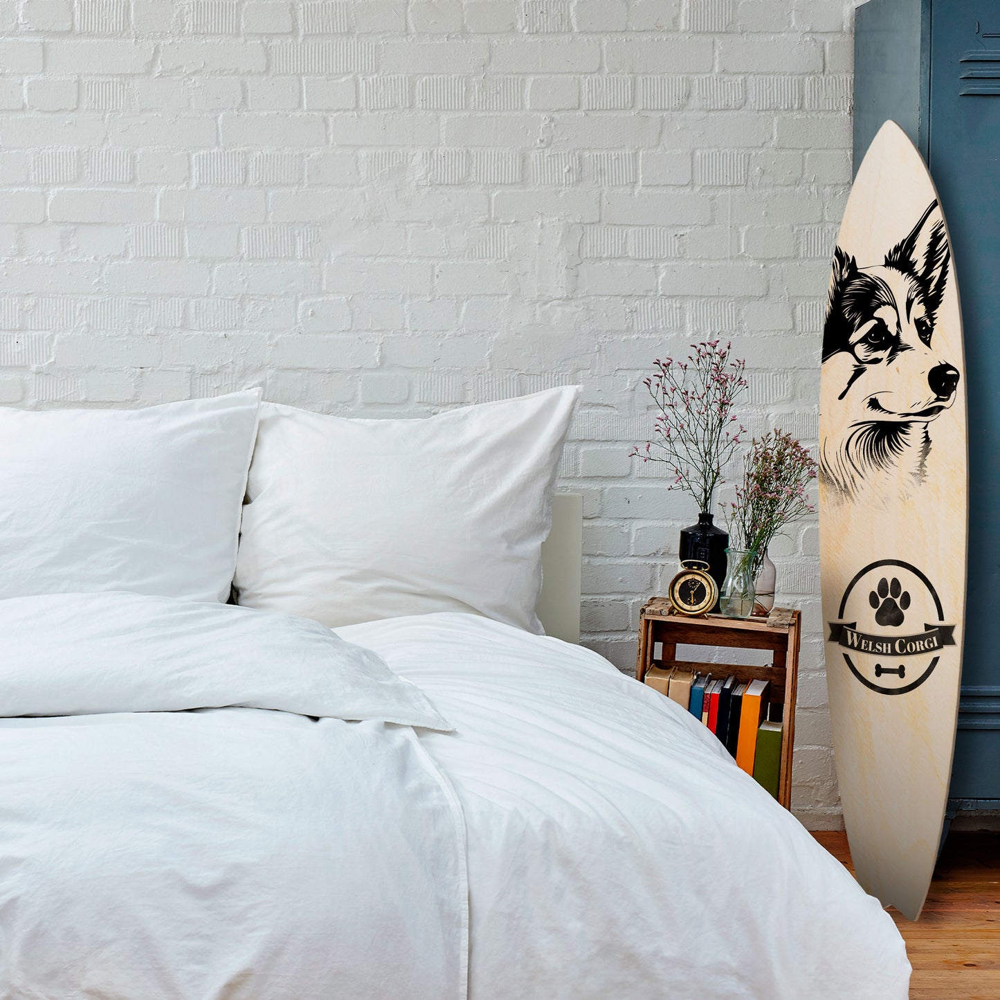 WELSH CORGI PEMBROKE Decorative Plywood Surfboard