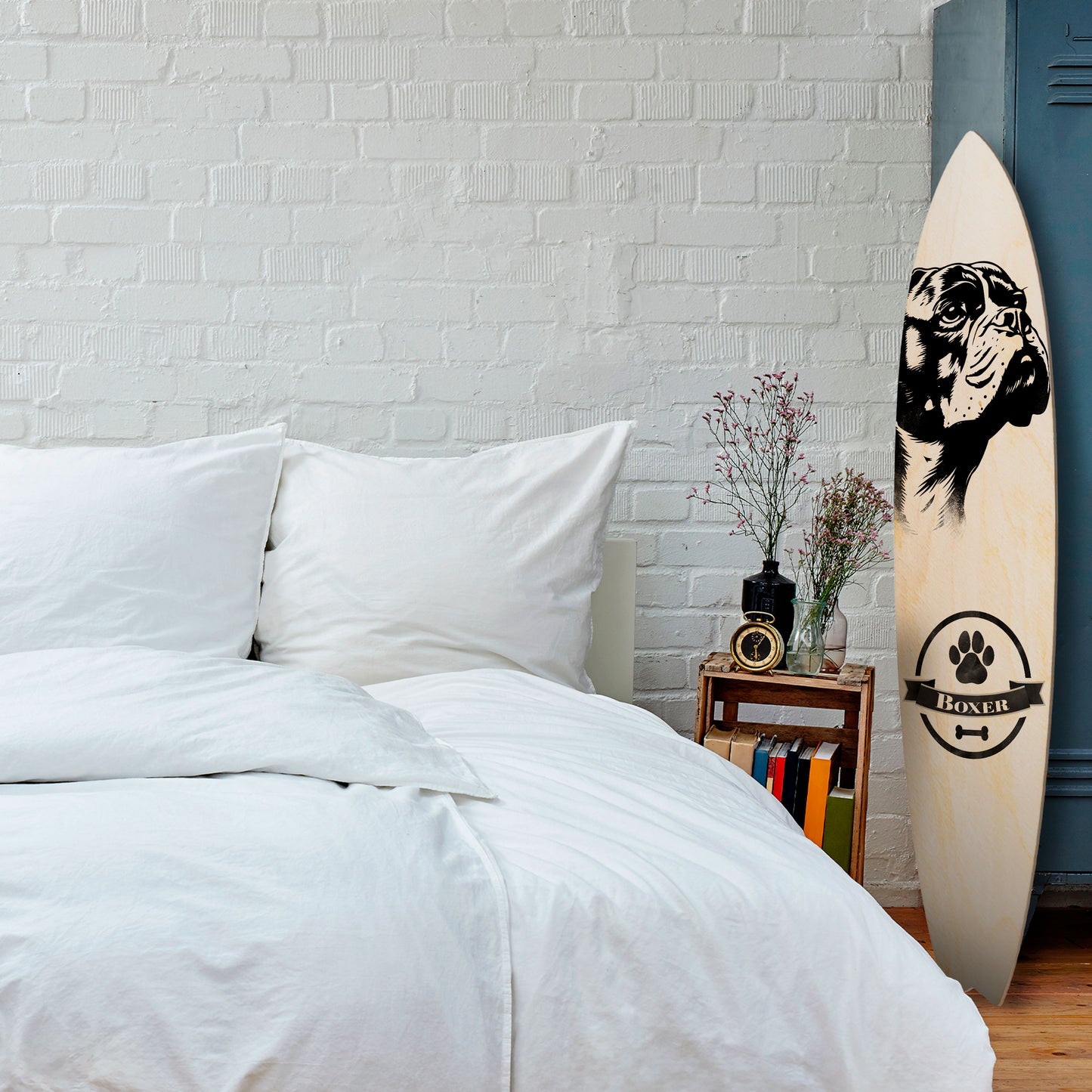 BOXER DOG Decorative Plywood Surfboard