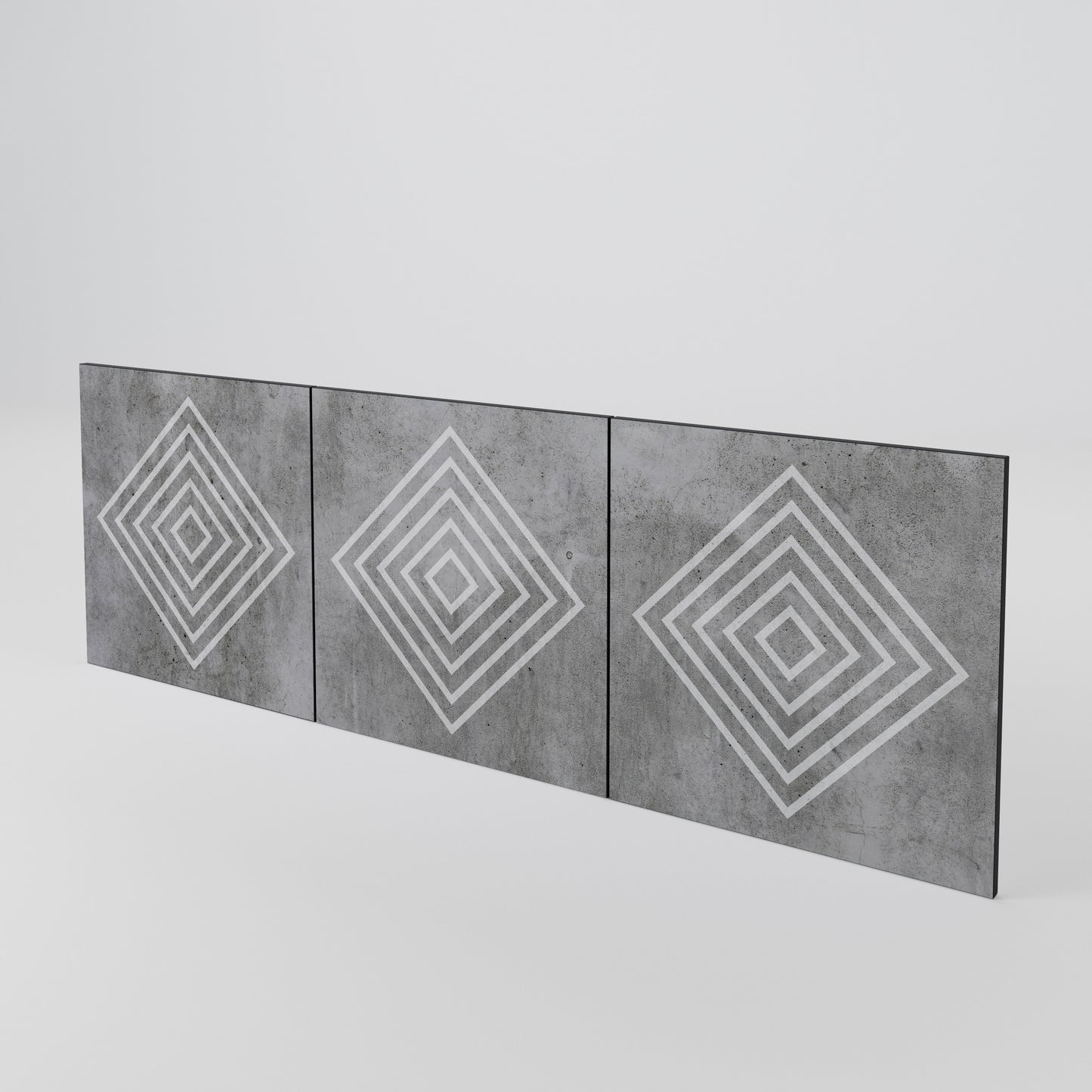 POLYGONAL ARTISTRY Set di 3 ante per madia