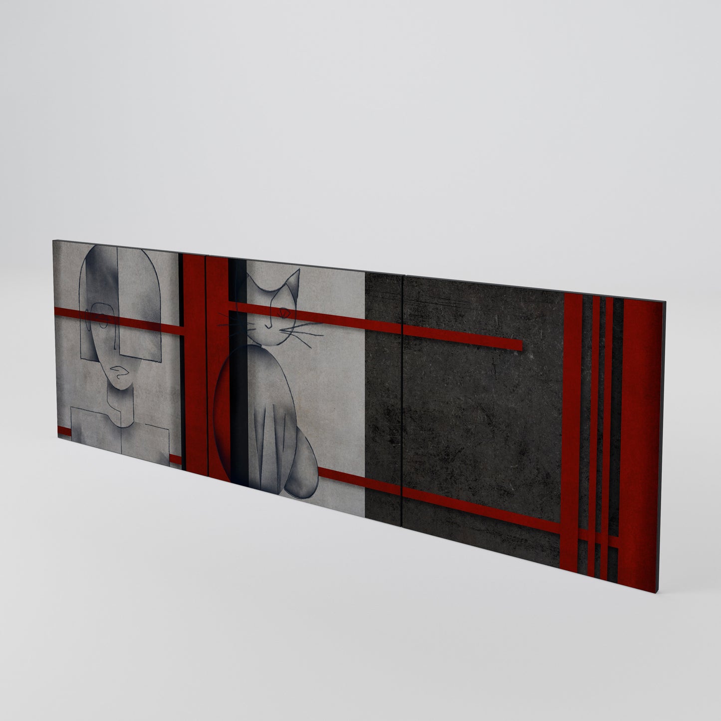 GRAY FIGURES Set di 3 ante per madia