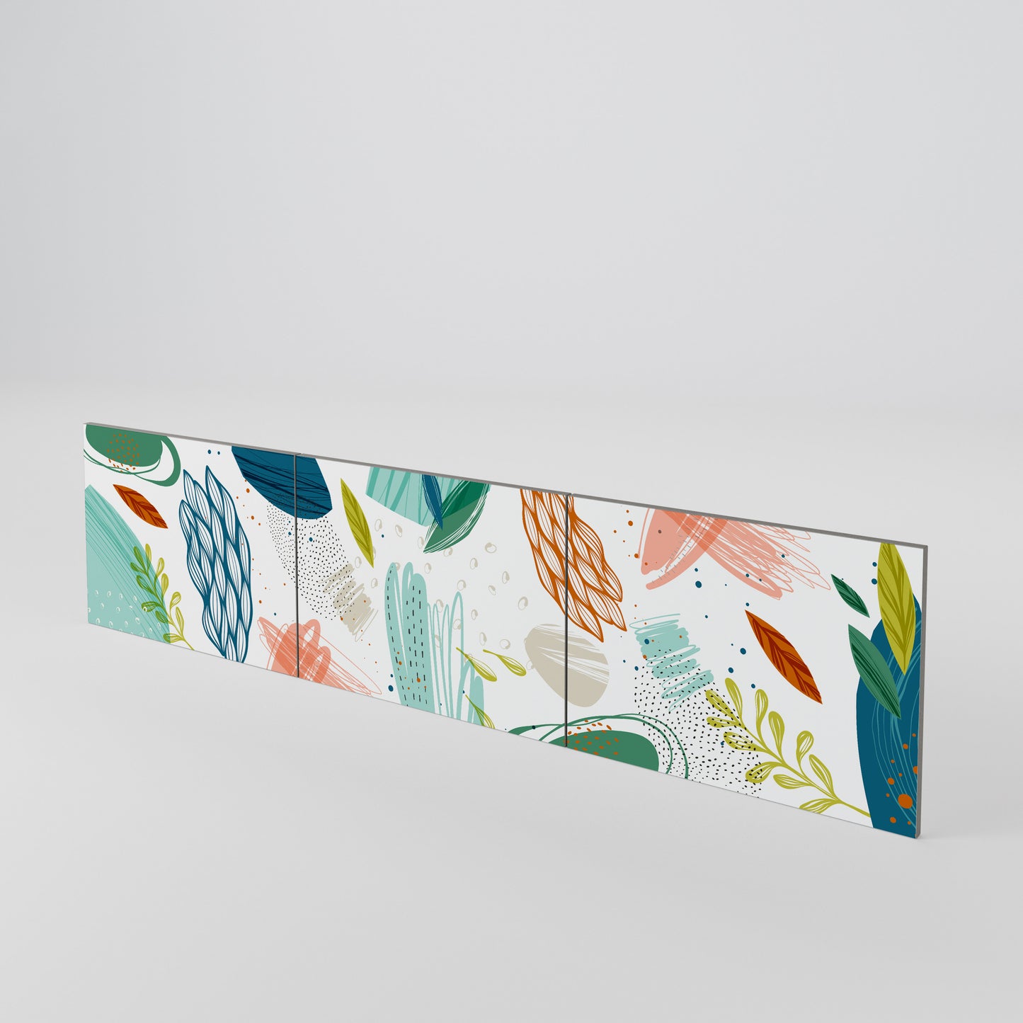 BOTANICAL HURRICANE Set di 3 ante per mobile TV