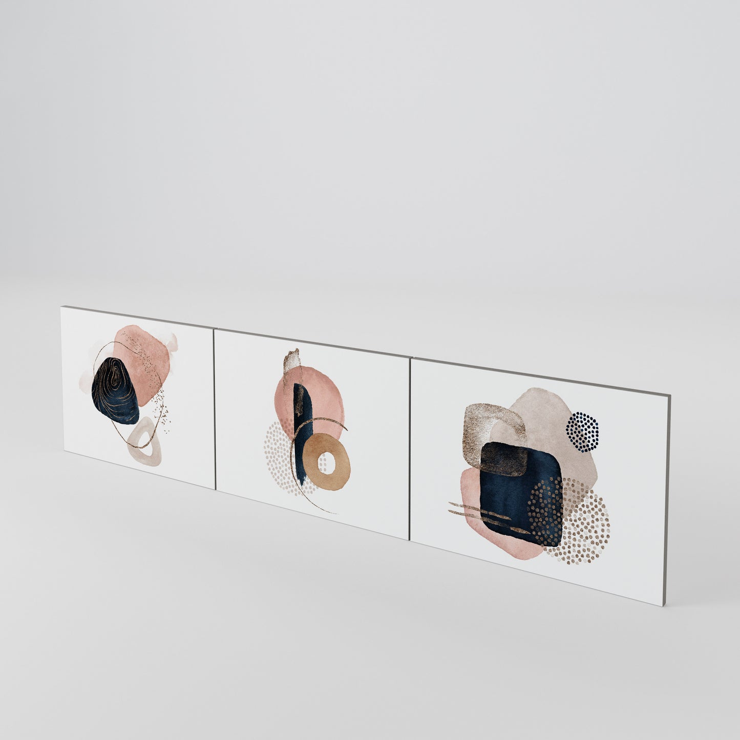 COLORFUL SHAPES 3-Piece TV Cabinet Door Set
