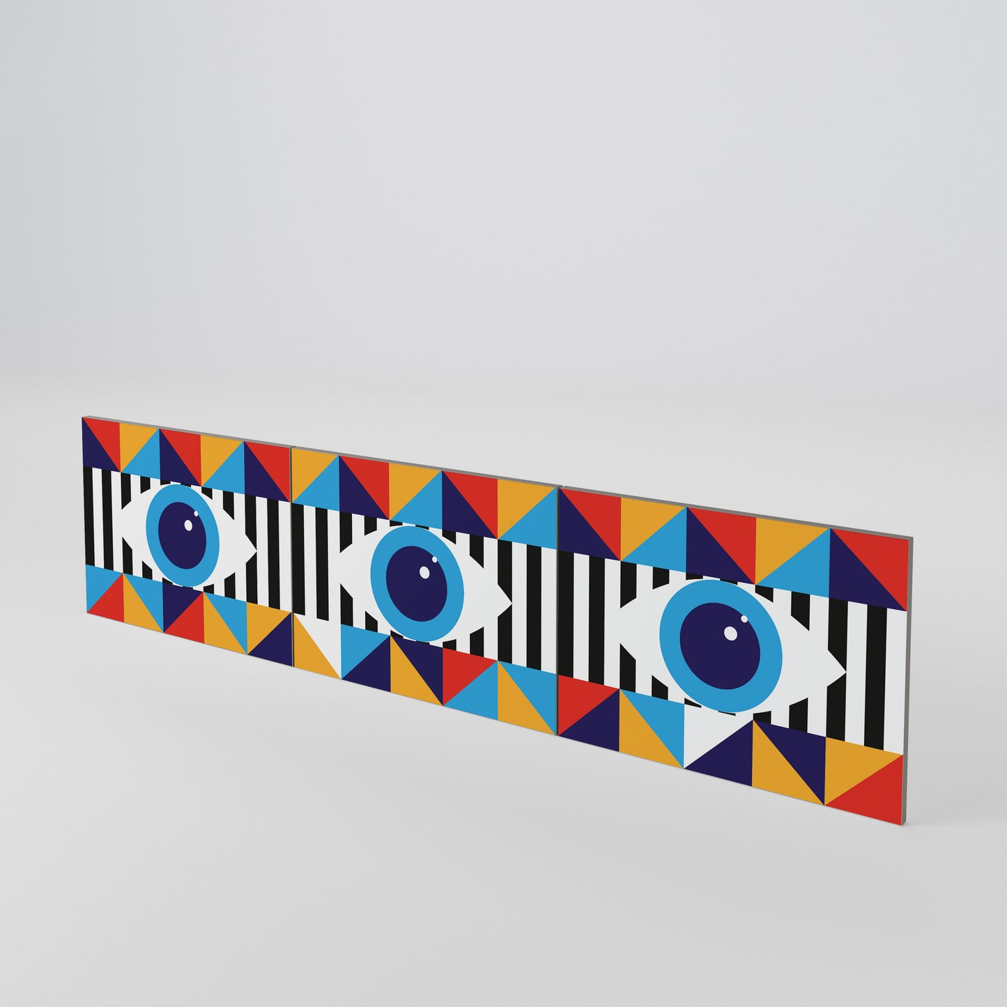 ABSTRACTION AND GEOMETRY Set di 3 ante per mobile TV