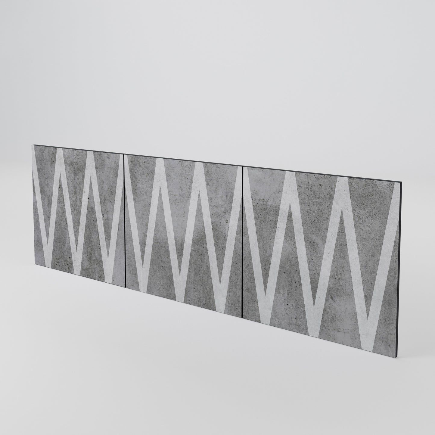 SOLID ZIG ZAG 3-Piece Sideboard Door Set