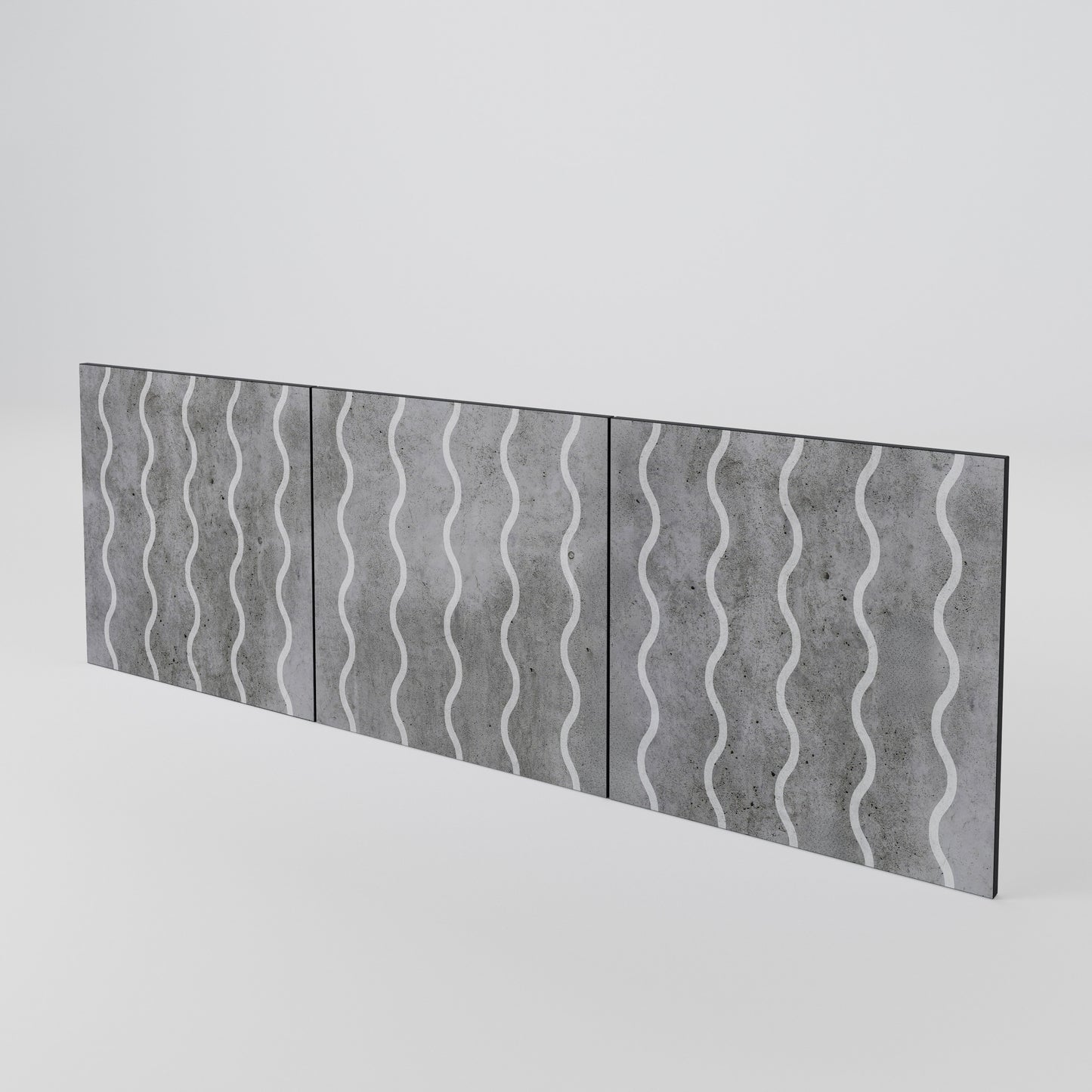 WAVES OF CONCRETE Set di 3 ante per madia