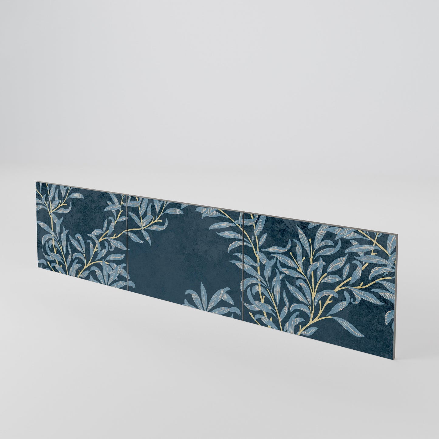 BLUE LEAVES Set di 3 ante per mobile TV