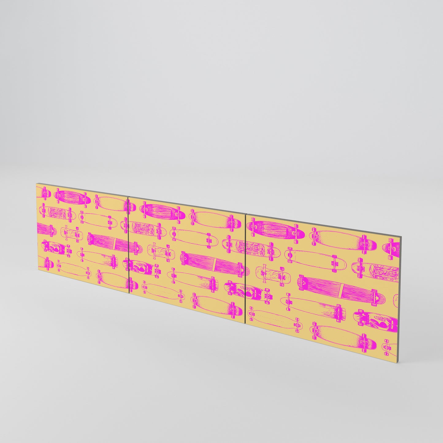 SKATEBOARD ARTISTRY Set di 3 ante per mobile TV