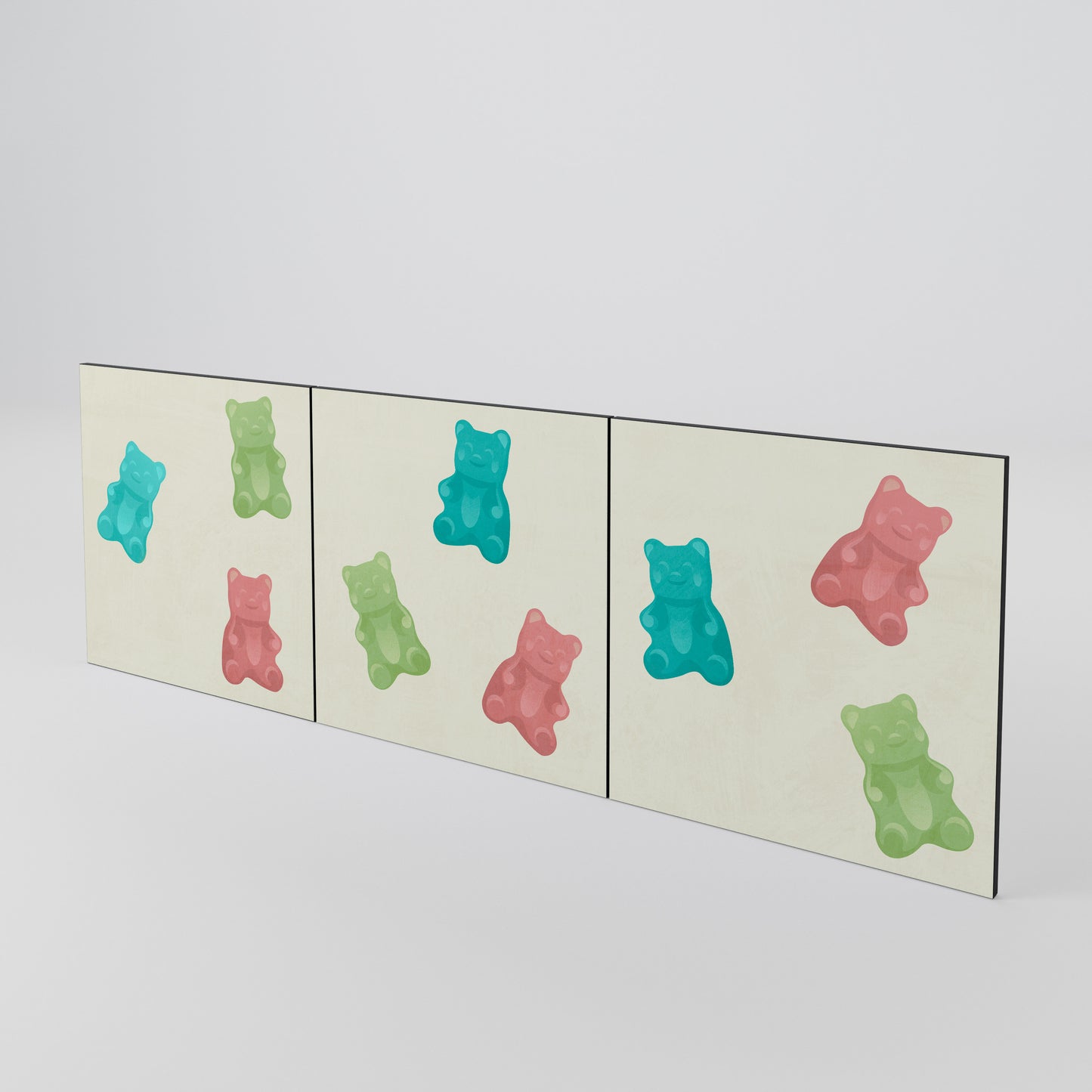 GUMMY BEARS Set di 3 ante per madia
