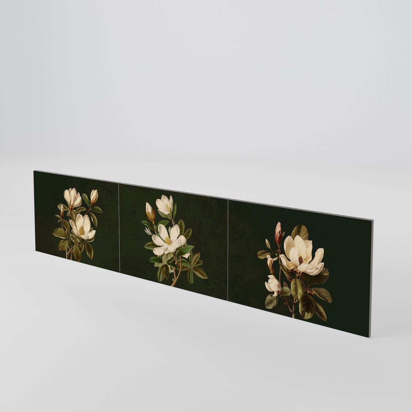 FLORAL NOIR Set di 3 ante per mobile TV