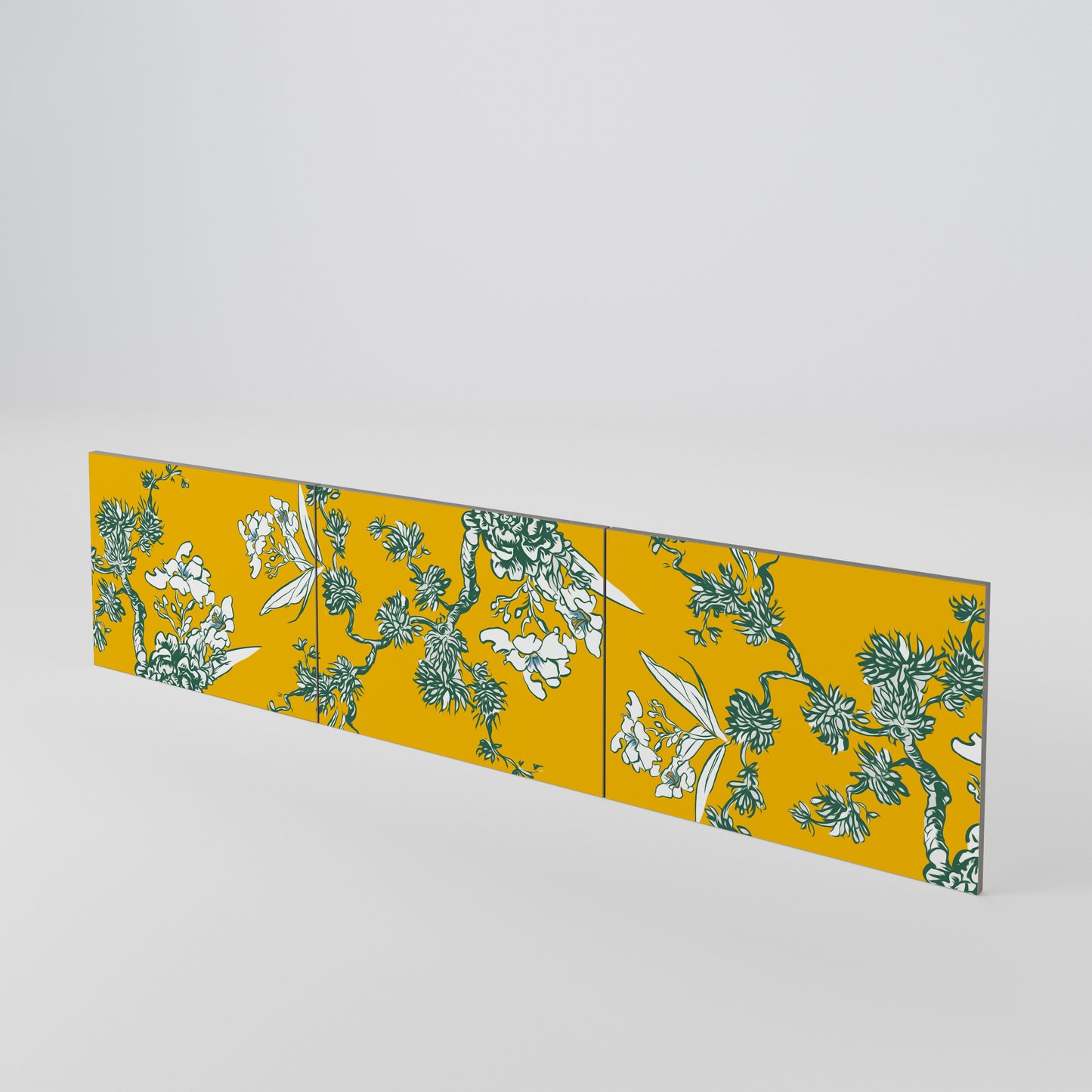YELLOW CHINOISERIE Set di 3 ante per mobile TV