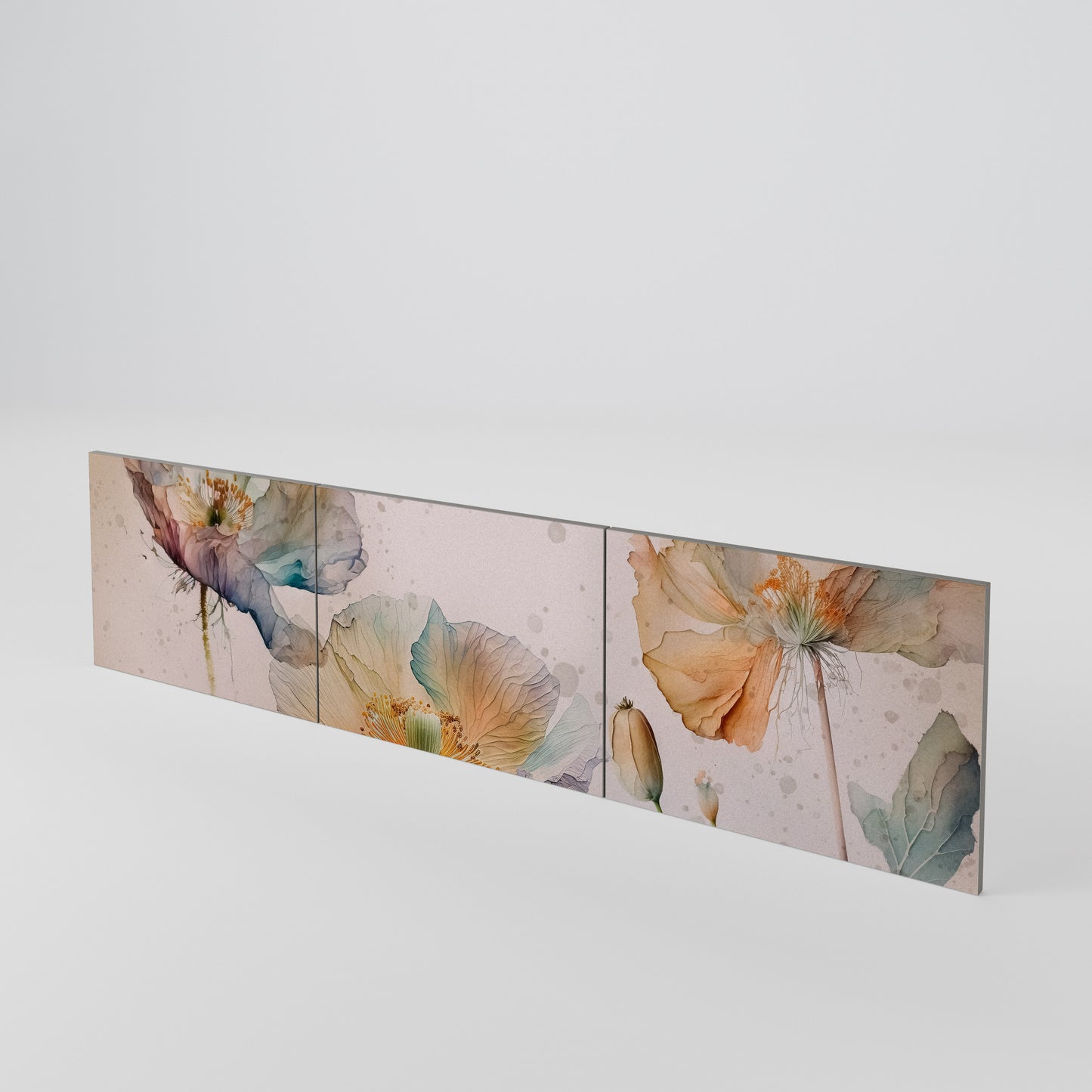 SOFTEN POPPY Set di 3 ante per mobile TV