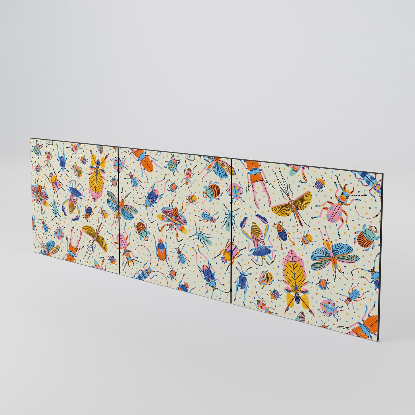 COLORFUL INSECTS Set di 3 ante per madia