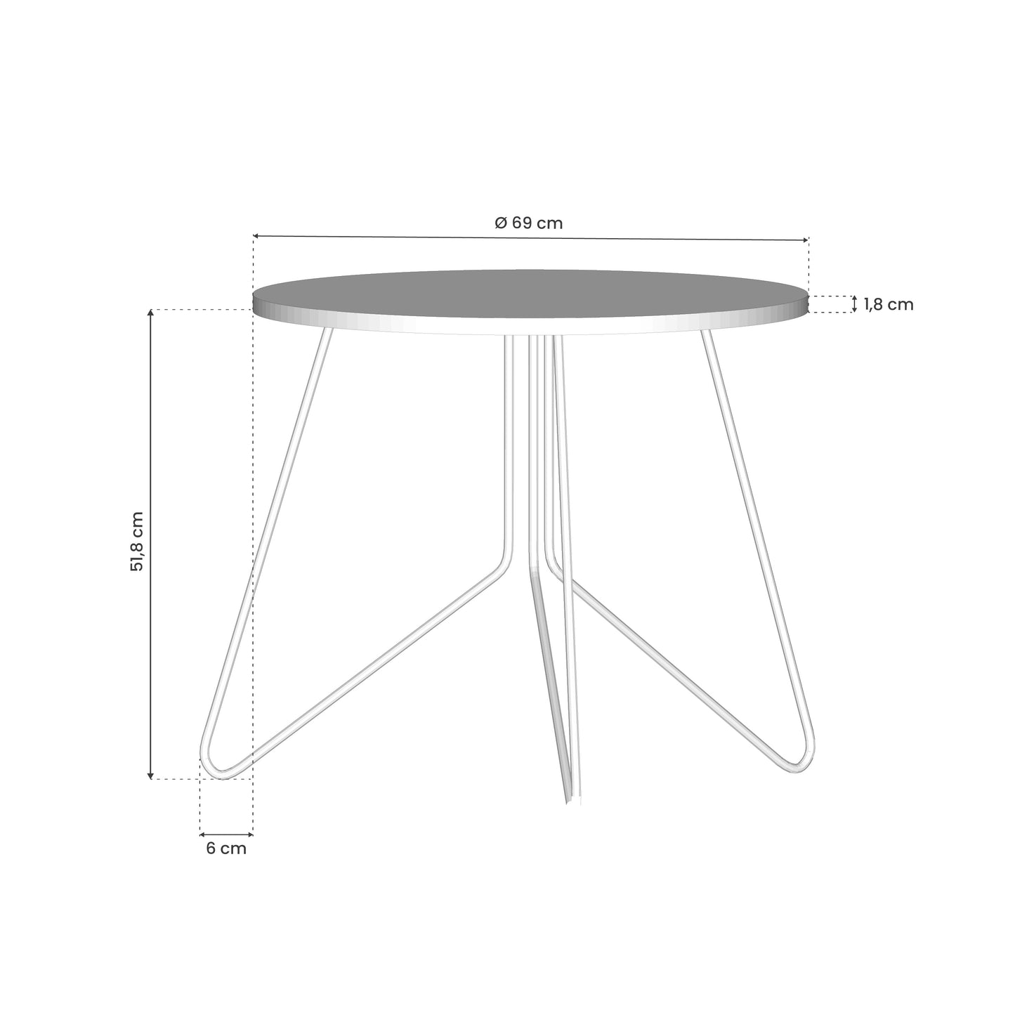 ABSTRACT FACES Large Coffee Table