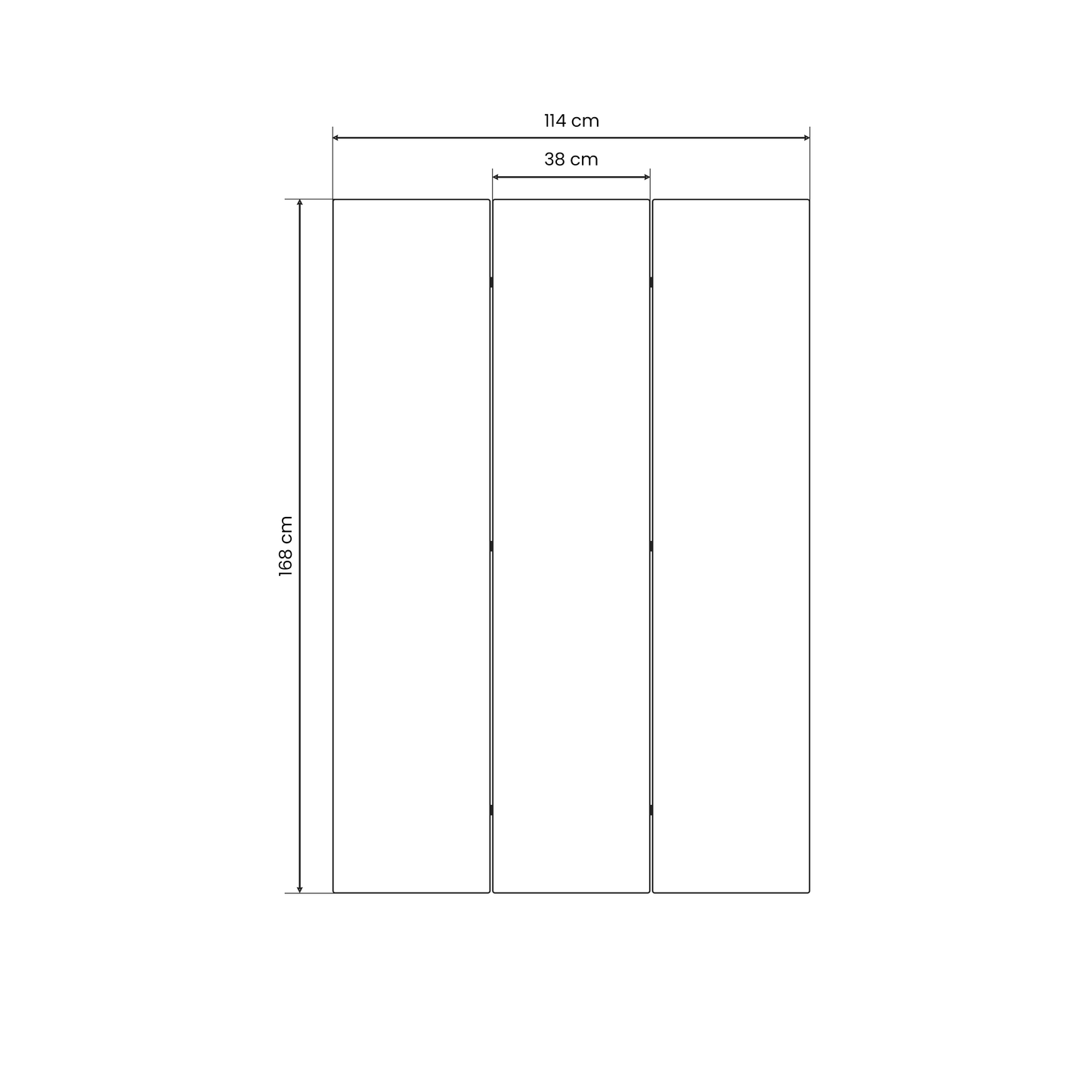 PERDITA DI CONFIGURAZIONE Divisorio decorativo per ambienti a 3 pannelli