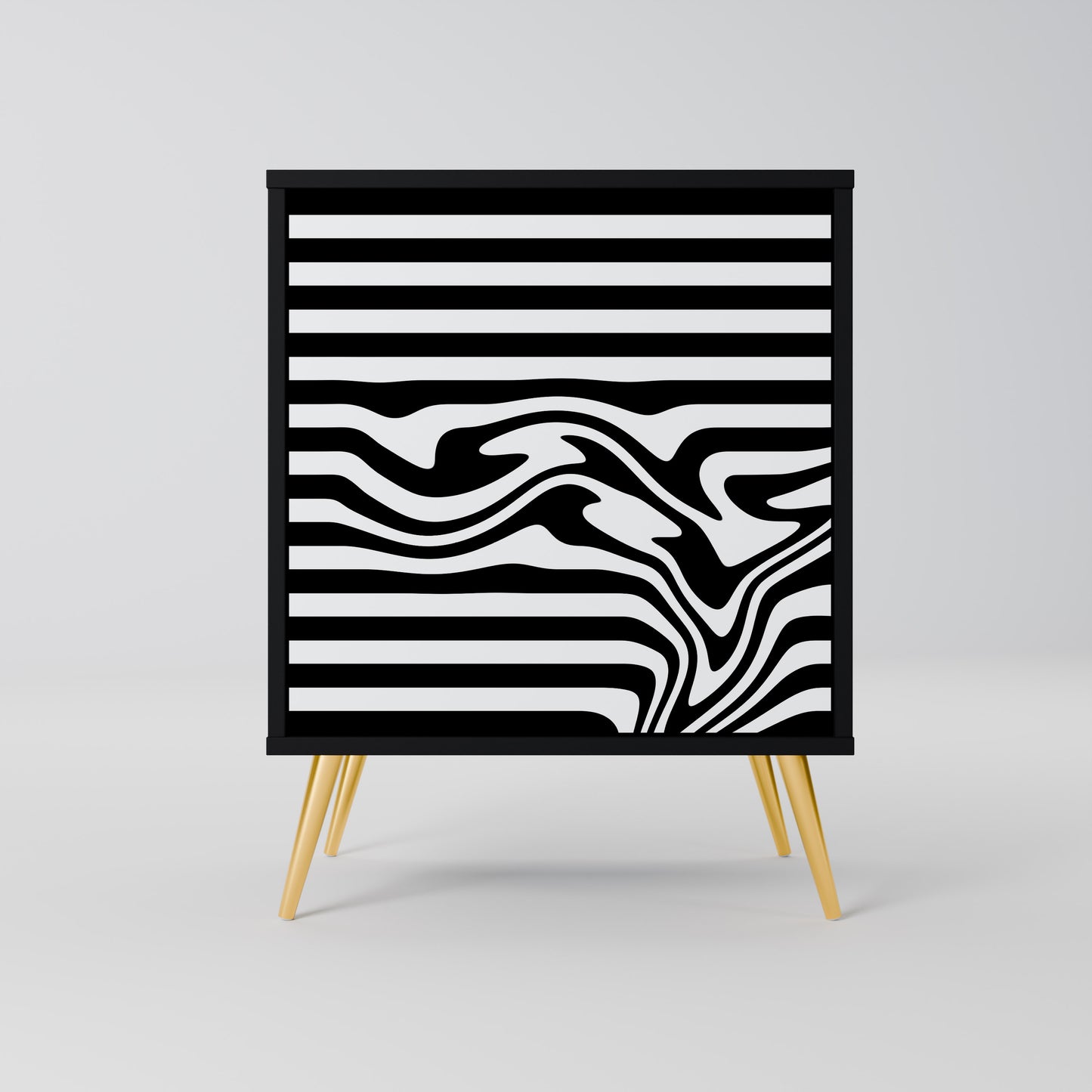 Credenza SPECTRA SHOWCASE a 1 anta con finitura nera