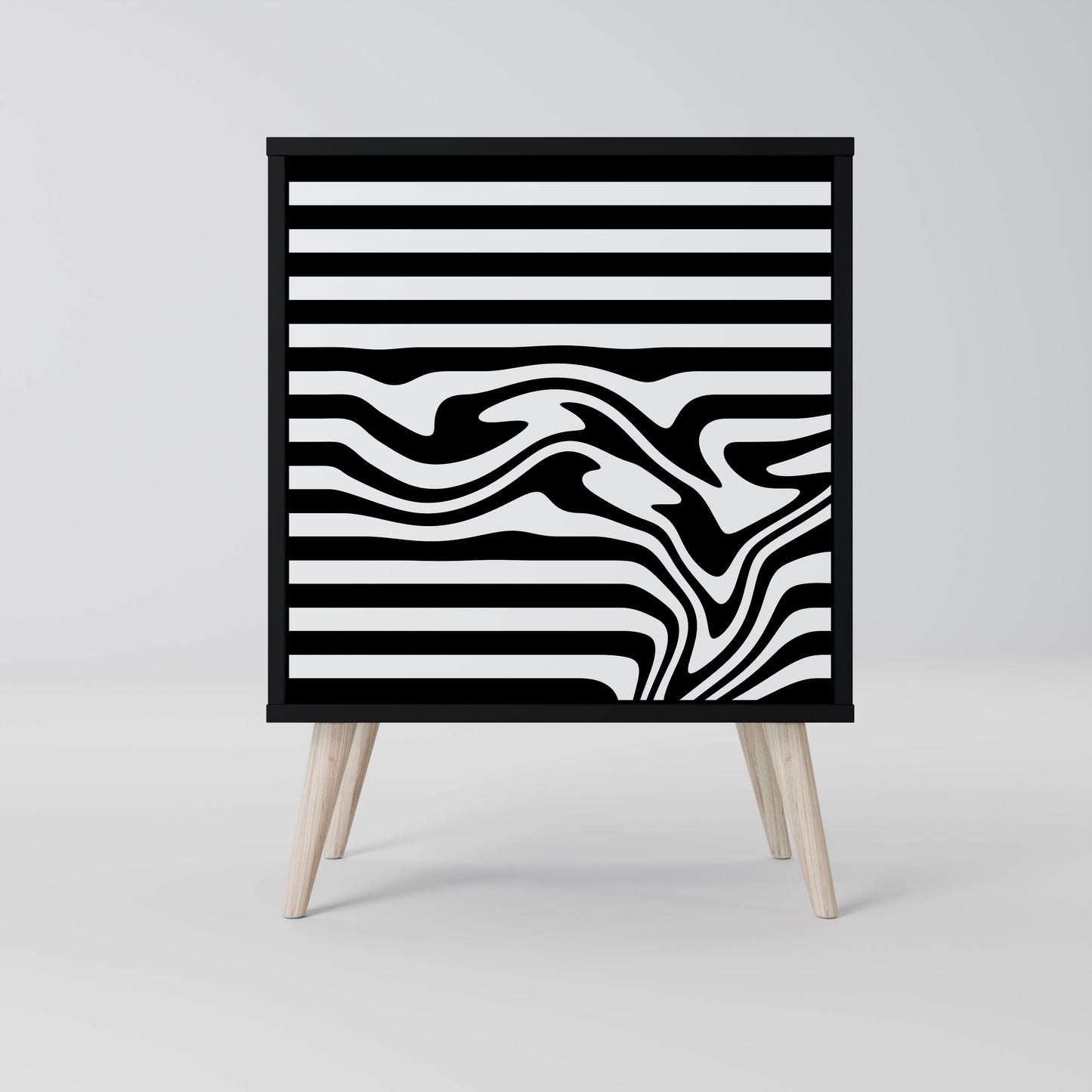 Credenza SPECTRA SHOWCASE a 1 anta con finitura nera